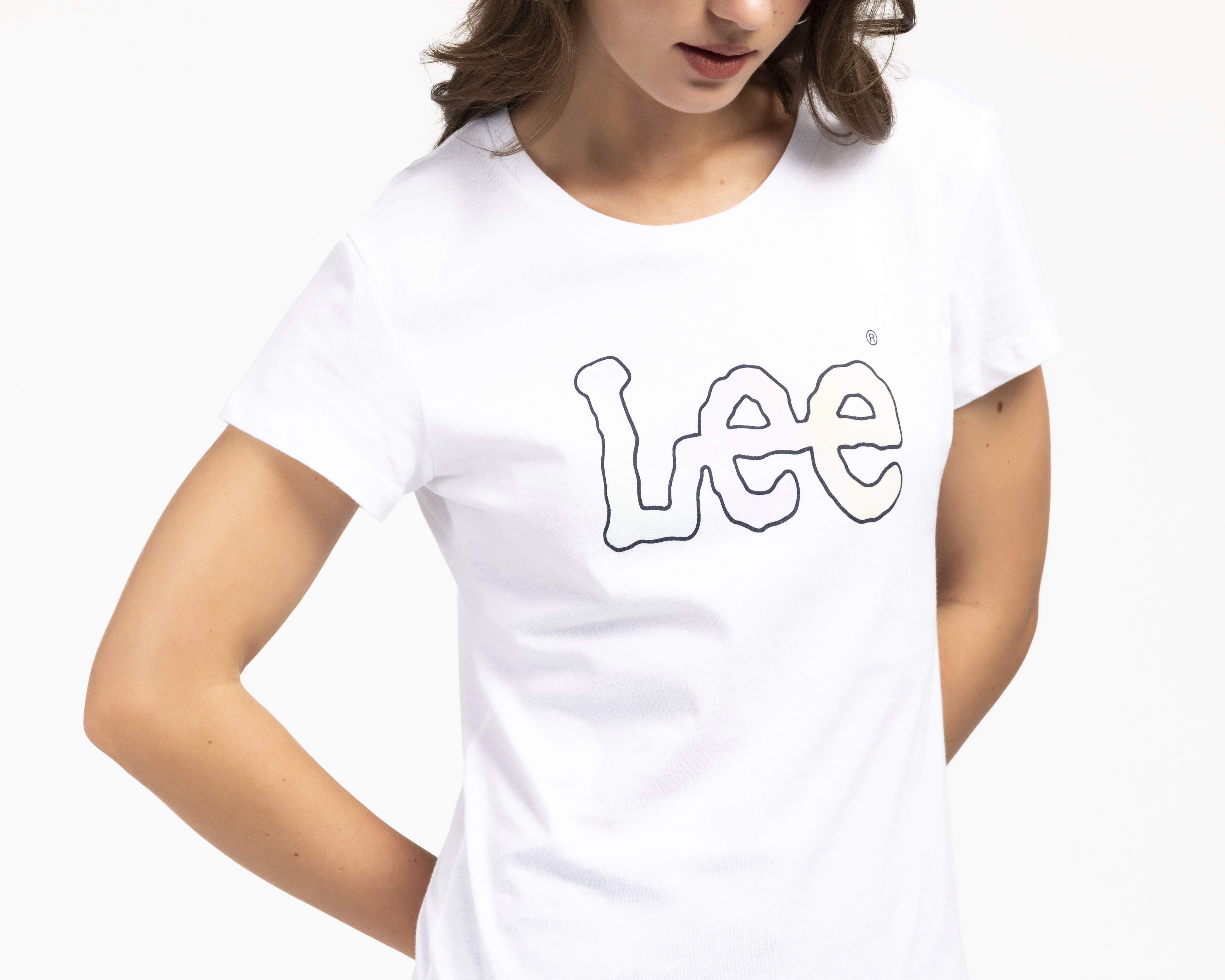 Foto 5 pulgar | Foto 4 | Playera Manga Corta Lee para Mujer