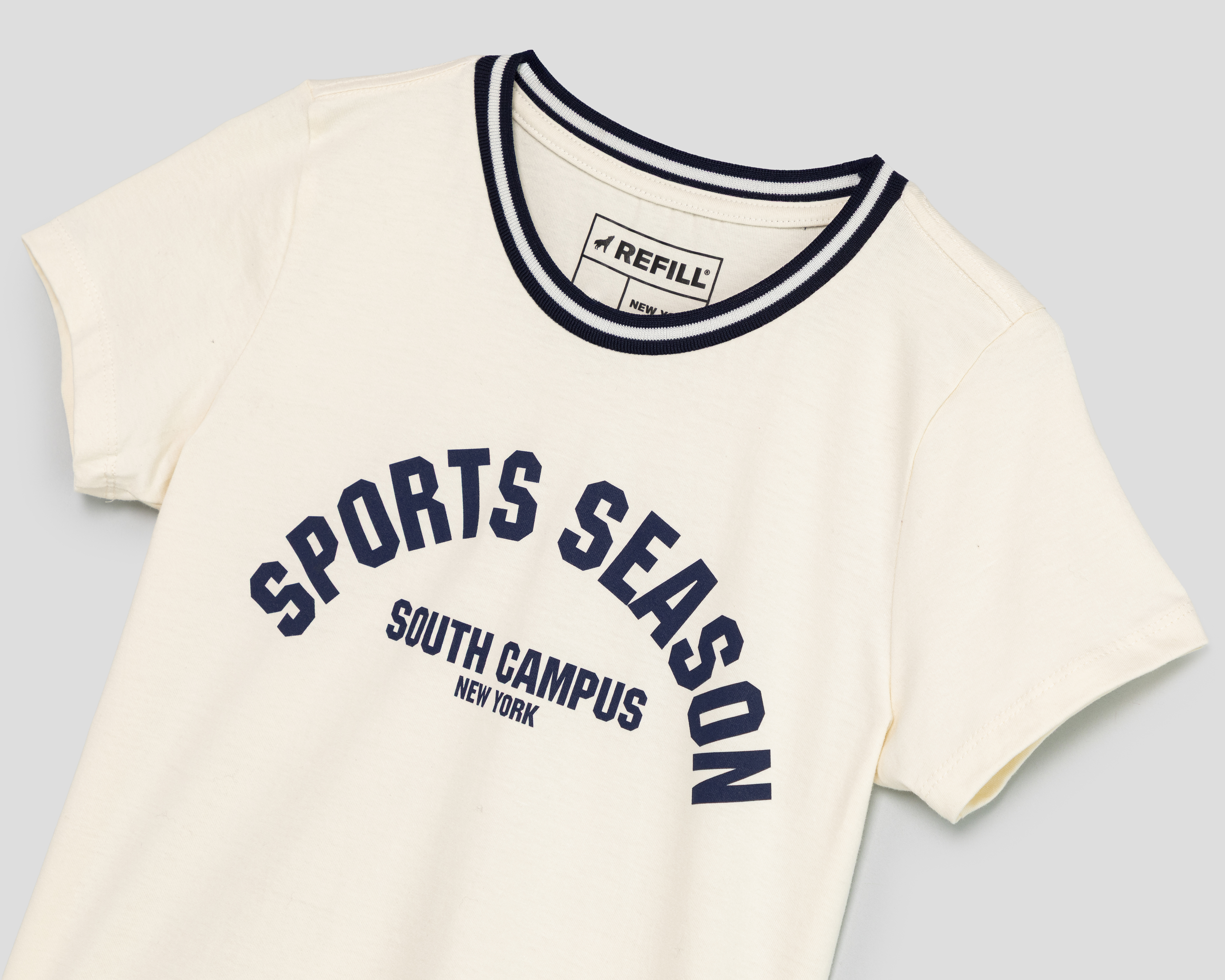 Foto 4 pulgar | Foto 3 | Playera Beige Refill para Mujer