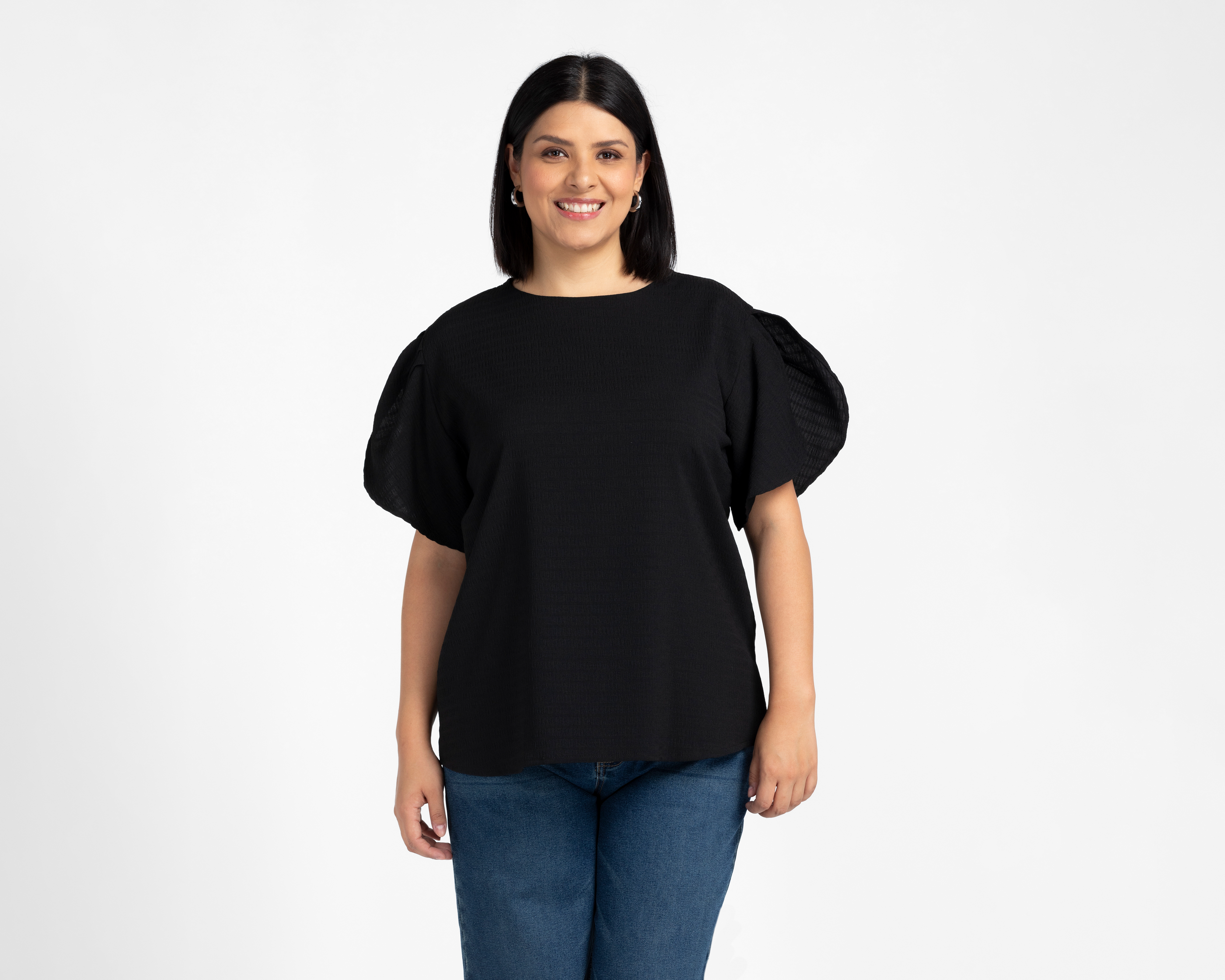 Foto 2 pulgar | Foto 1 | Blusa Manga Corta Lady Sun para Mujer