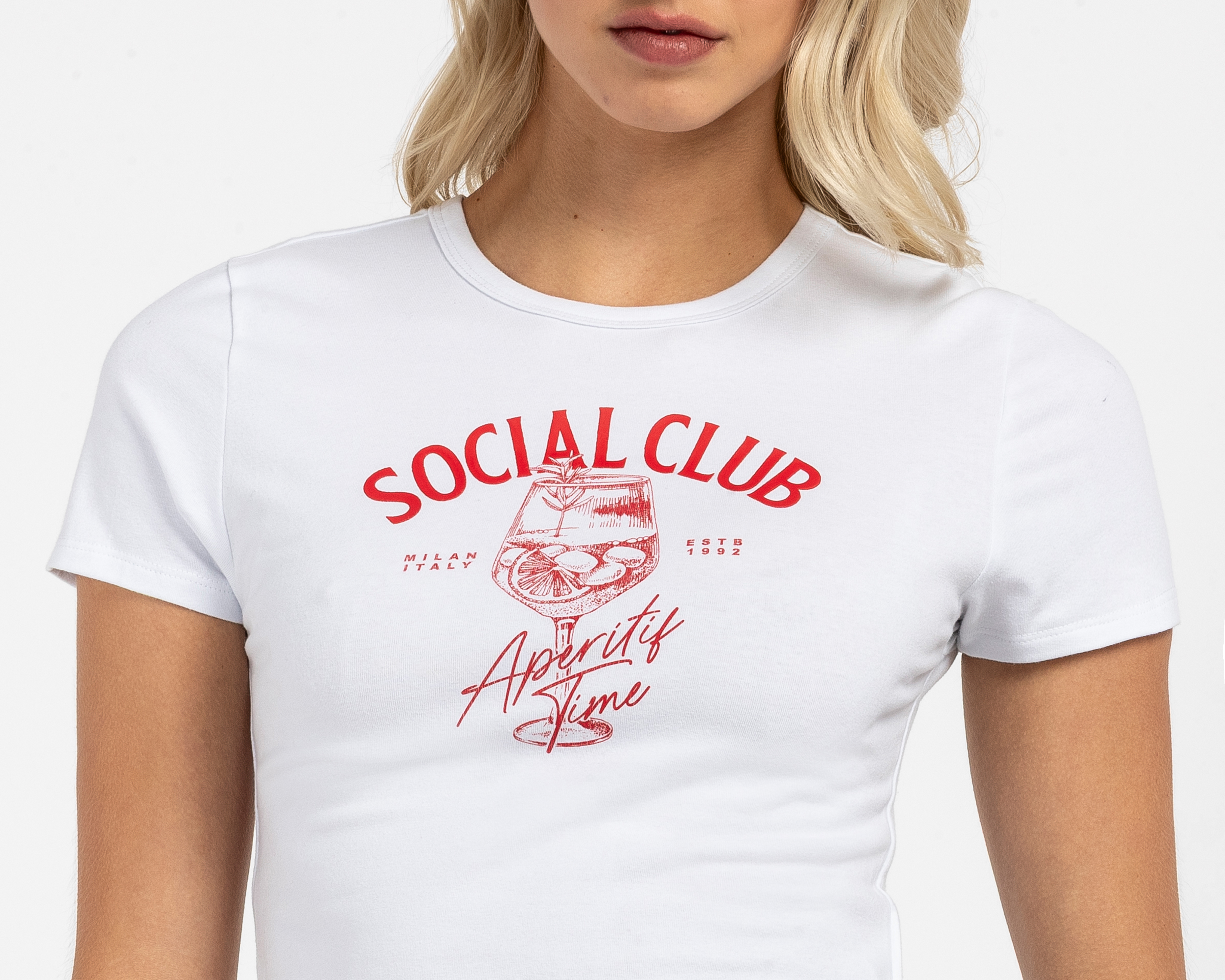 Foto 5 pulgar | Foto 4 | Playera Blanca Refill para Mujer