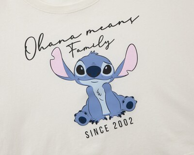 Foto 3 | Foto 3 | Playera de Cuello Redondo Blanca Disney Lilo y Stitch Juvenil