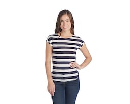 Playera Refill a Rayas Manga Corta