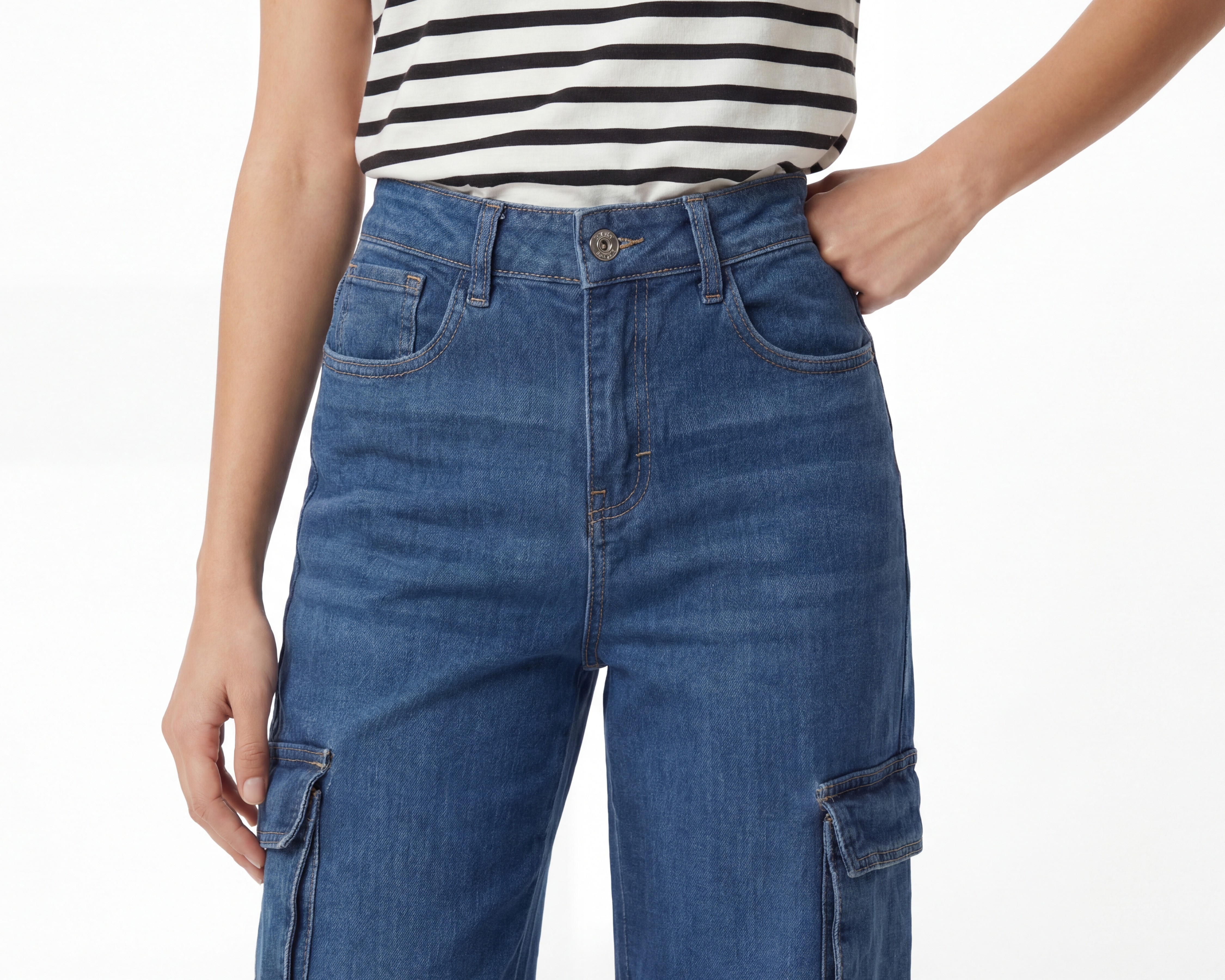 Foto 4 | Foto 4 | Jeans Wide Leg Refill para Mujer