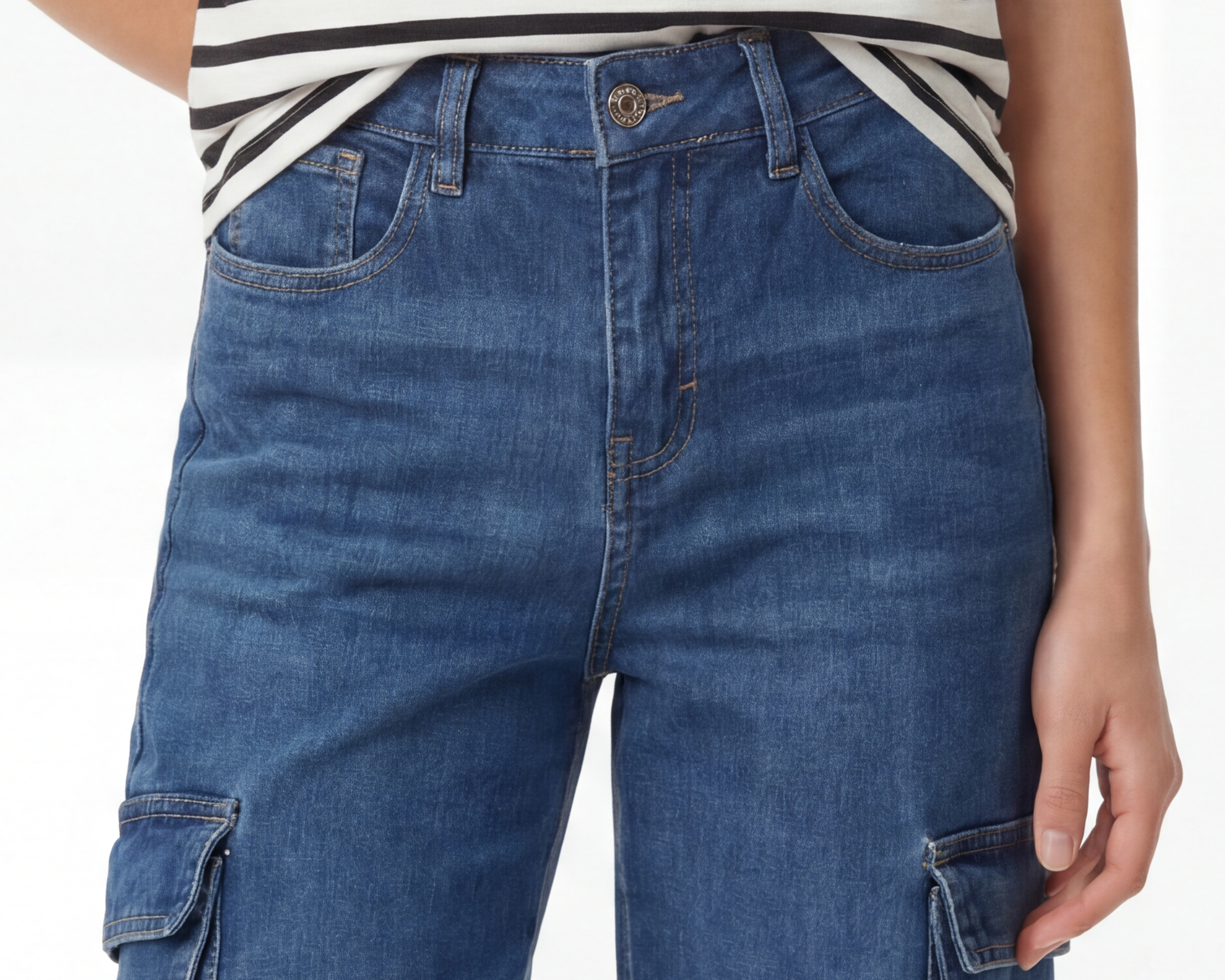 Foto 6 pulgar | Foto 5 | Jeans Wide Leg Refill para Mujer