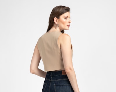 Foto 3 | Foto 3 | Chaleco Beige Sahara para Mujer