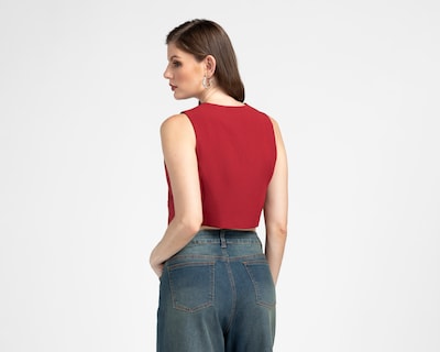 Foto 3 | Foto 3 | Chaleco Rojo Sahara para Mujer