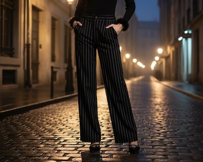 Foto 6 | Foto 6 | Pantalón Tipo Lino Raya Dipolomática Sahara para Mujer