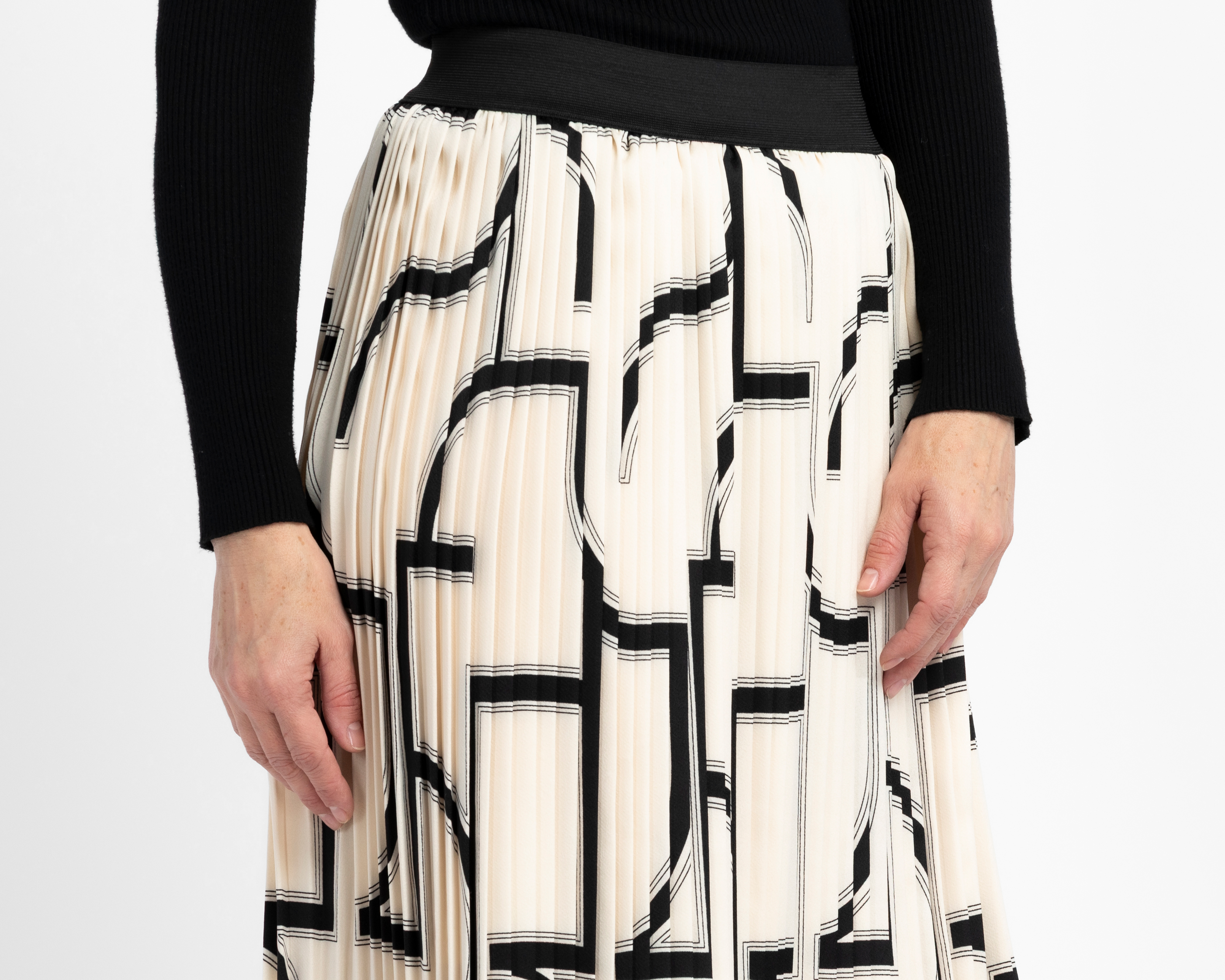 Foto 5 pulgar | Foto 4 | Falda Midi Lady Sun con Elástico para Mujer