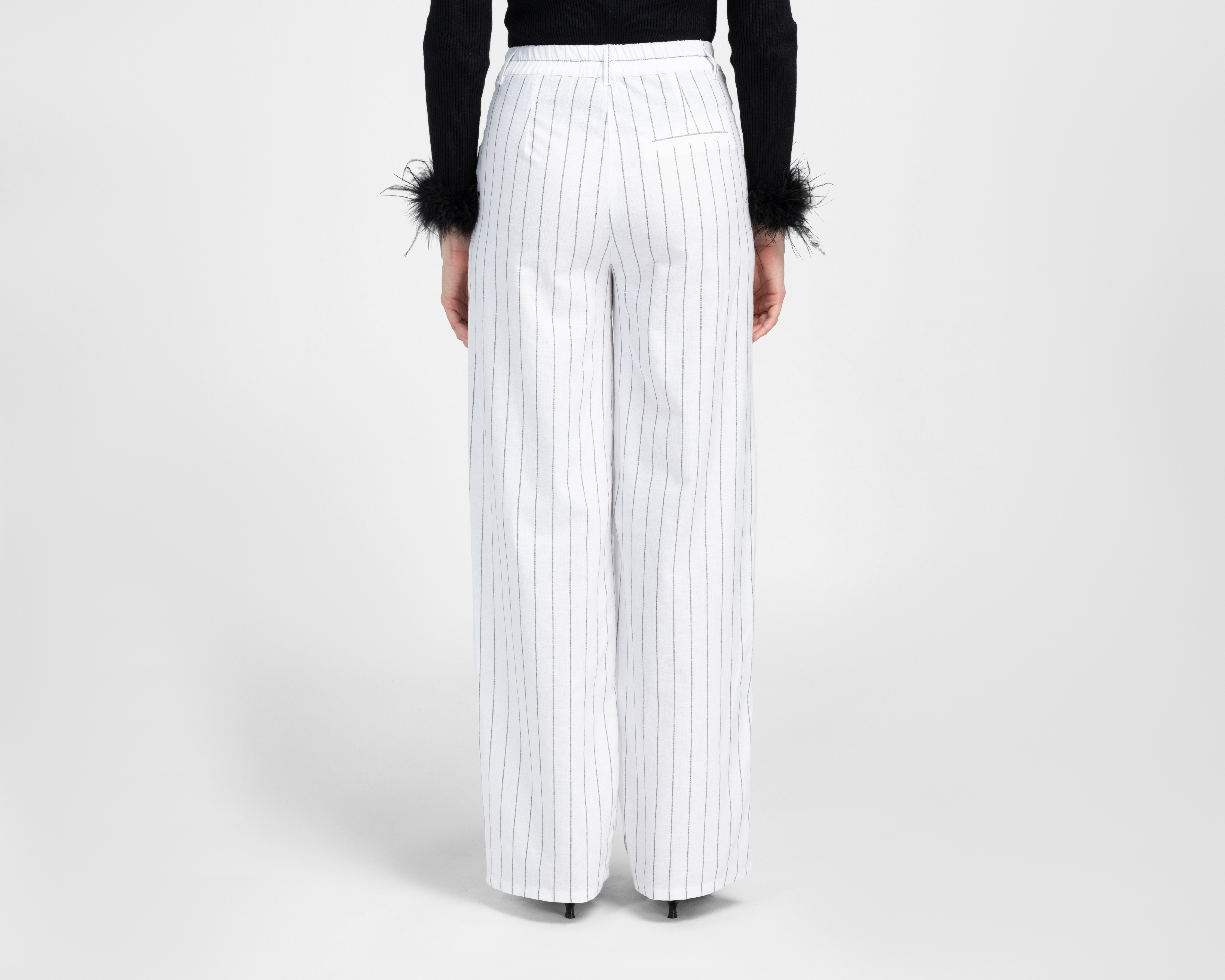 Foto 4 pulgar | Foto 3 | Pantalón de Vestir Sahara Blanco para Mujer