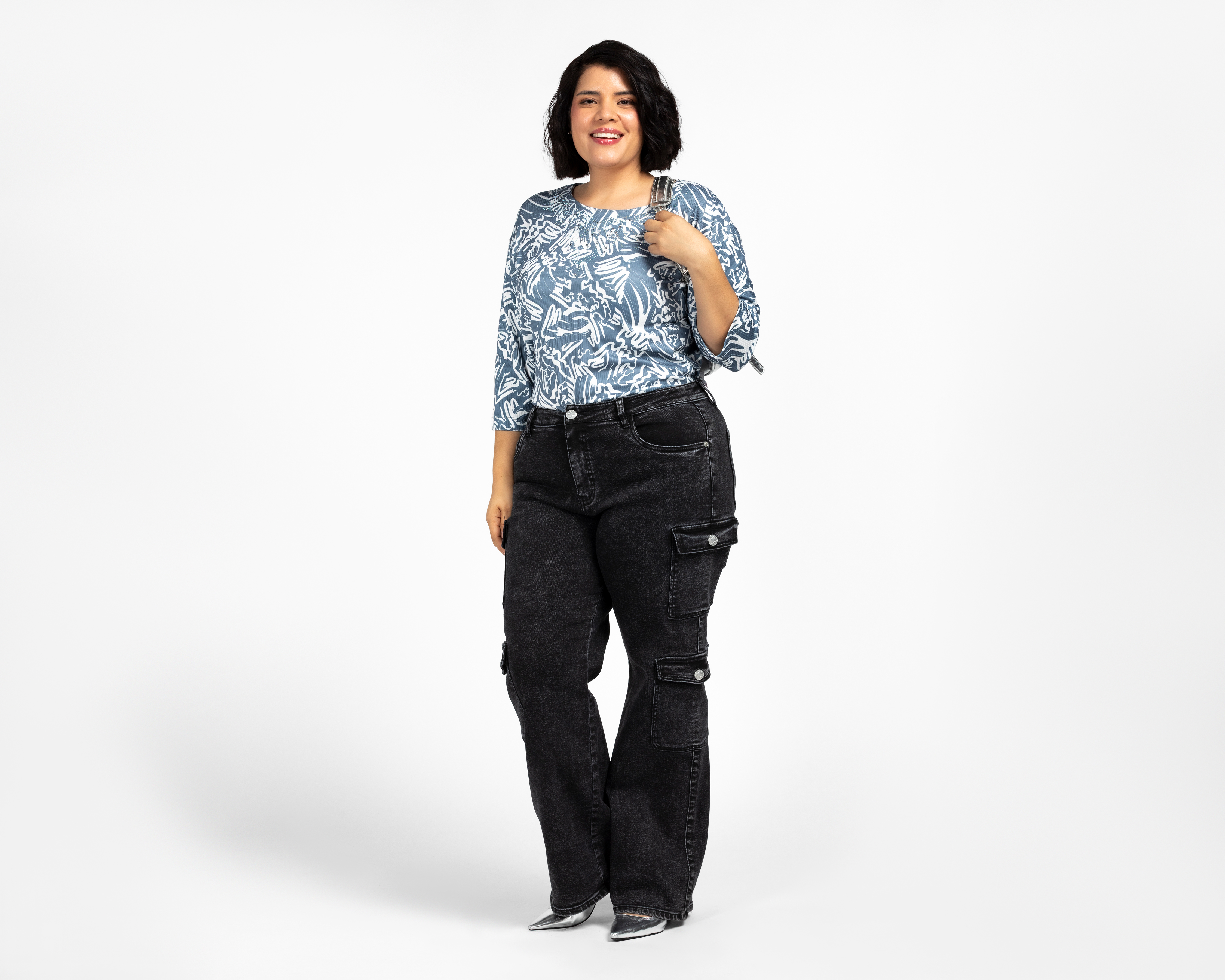 Foto 3 pulgar | Foto 2 | Blusa Manga 3/4 Lady Sun para Mujer