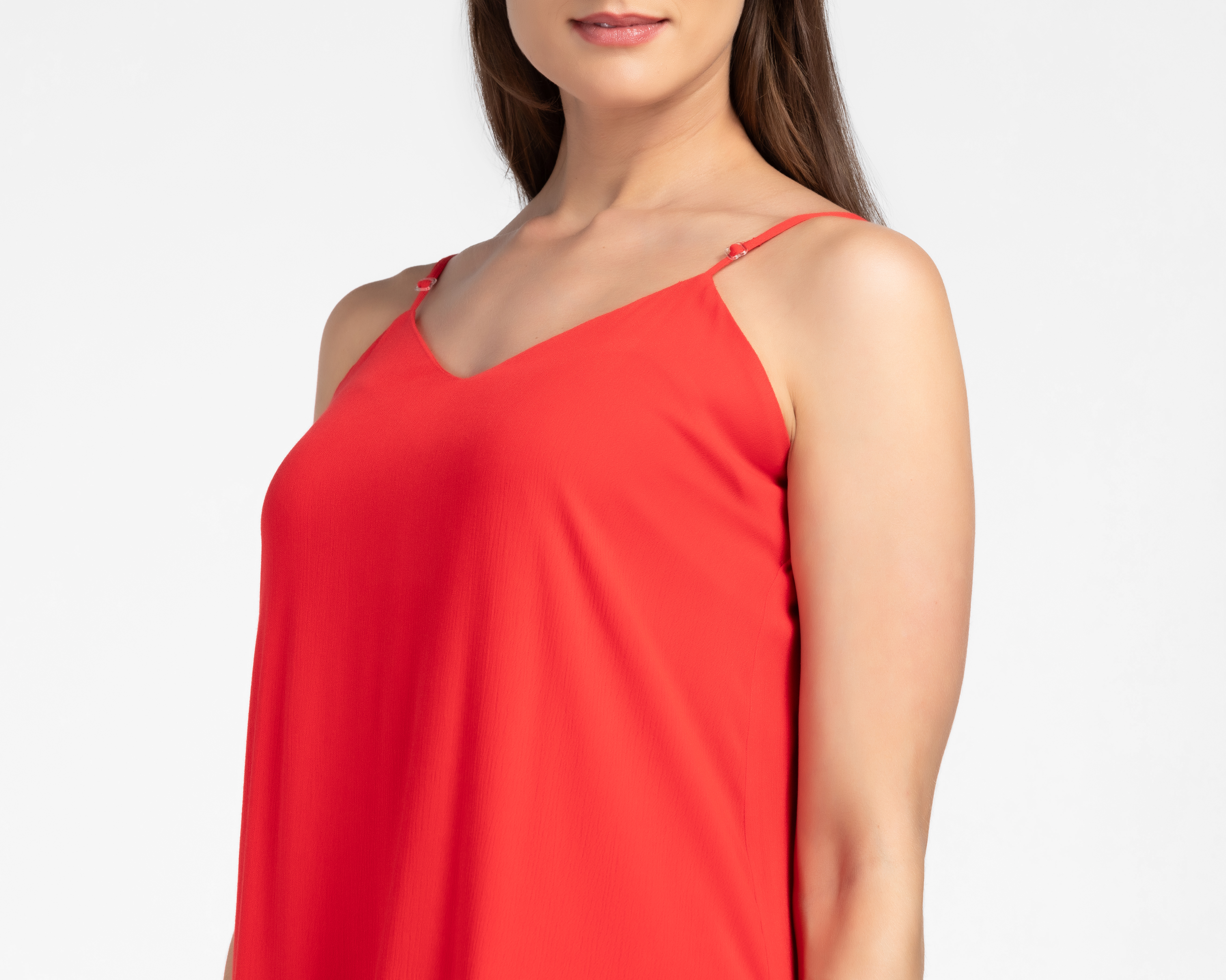 Foto 5 pulgar | Foto 4 | Vestido Casual Sahara Rojo de Tirantes para Mujer