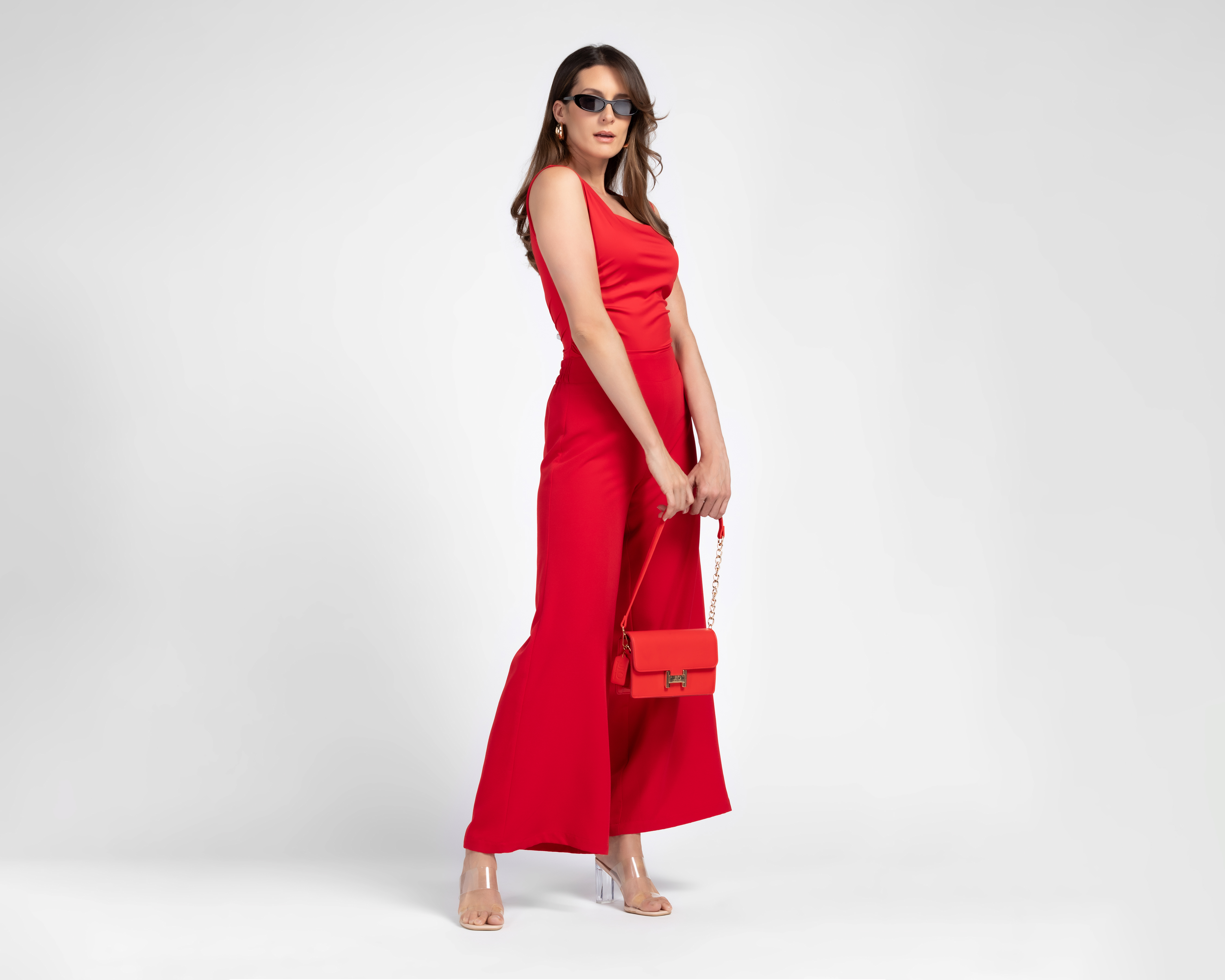 Foto 2 | Foto 2 | Pantalón de Vestir Sahara Rojo para Mujer