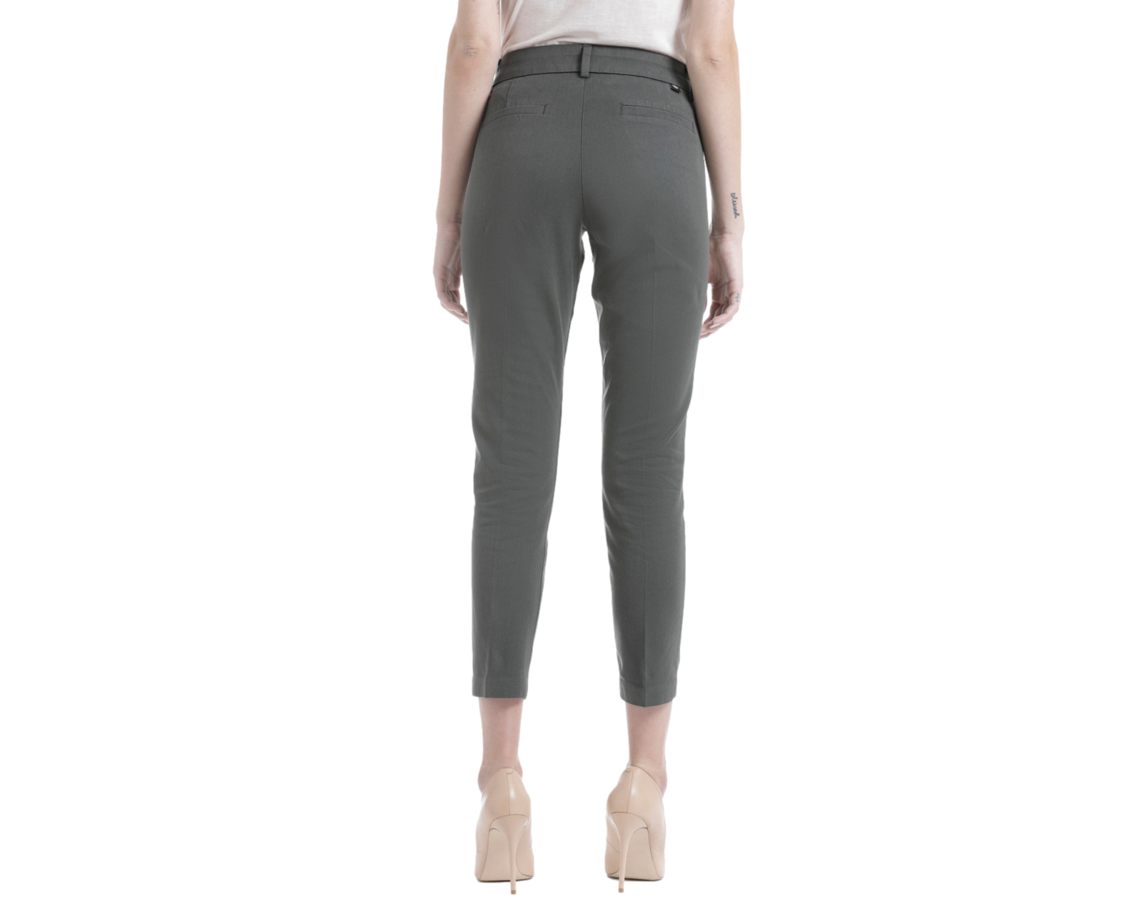 Foto 4 pulgar | Foto 3 | Pantalón de Vestir Dockers Refined Slim Ankle Gris para Mujer
