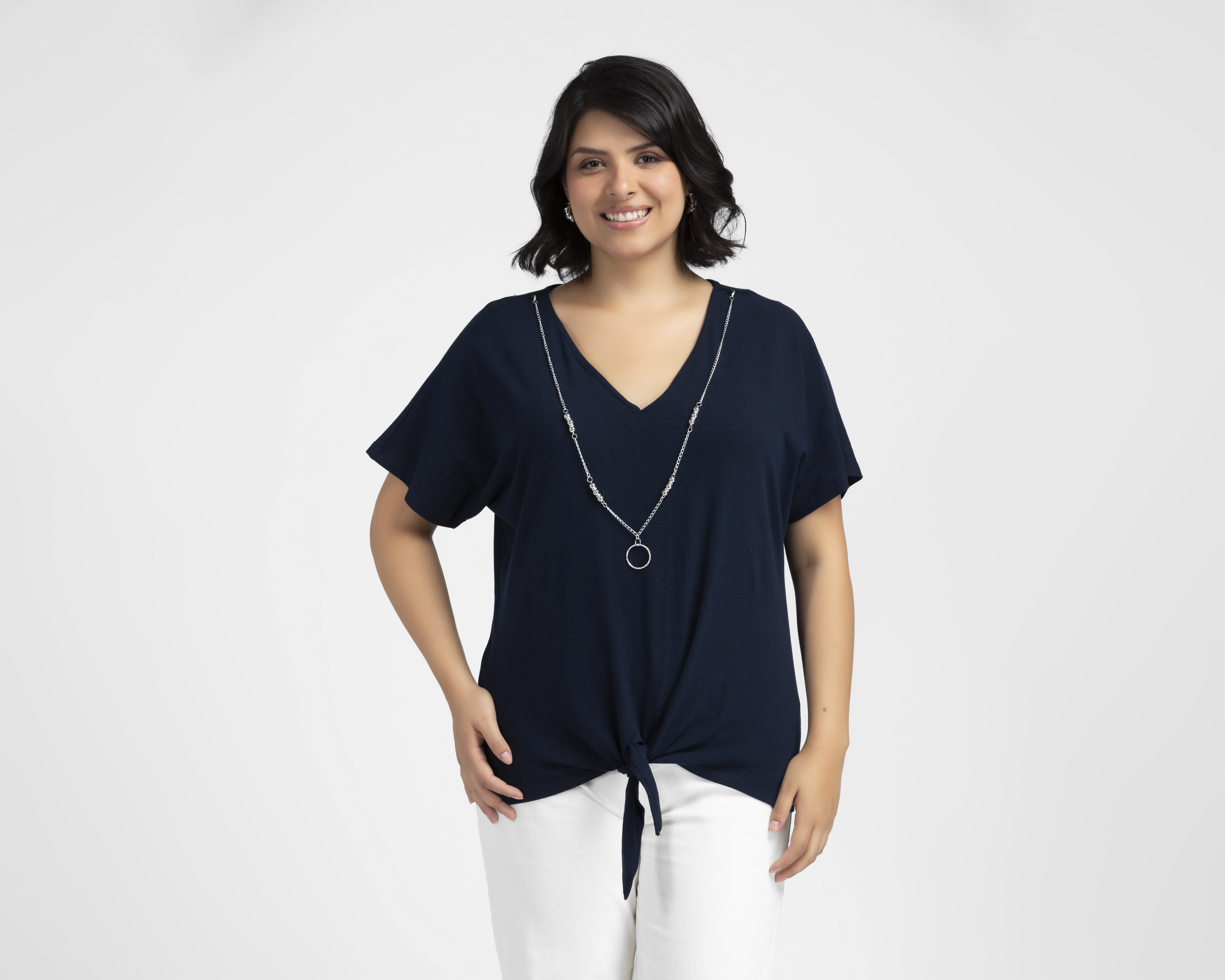 Playera Cuello V Sahara para Mujer
