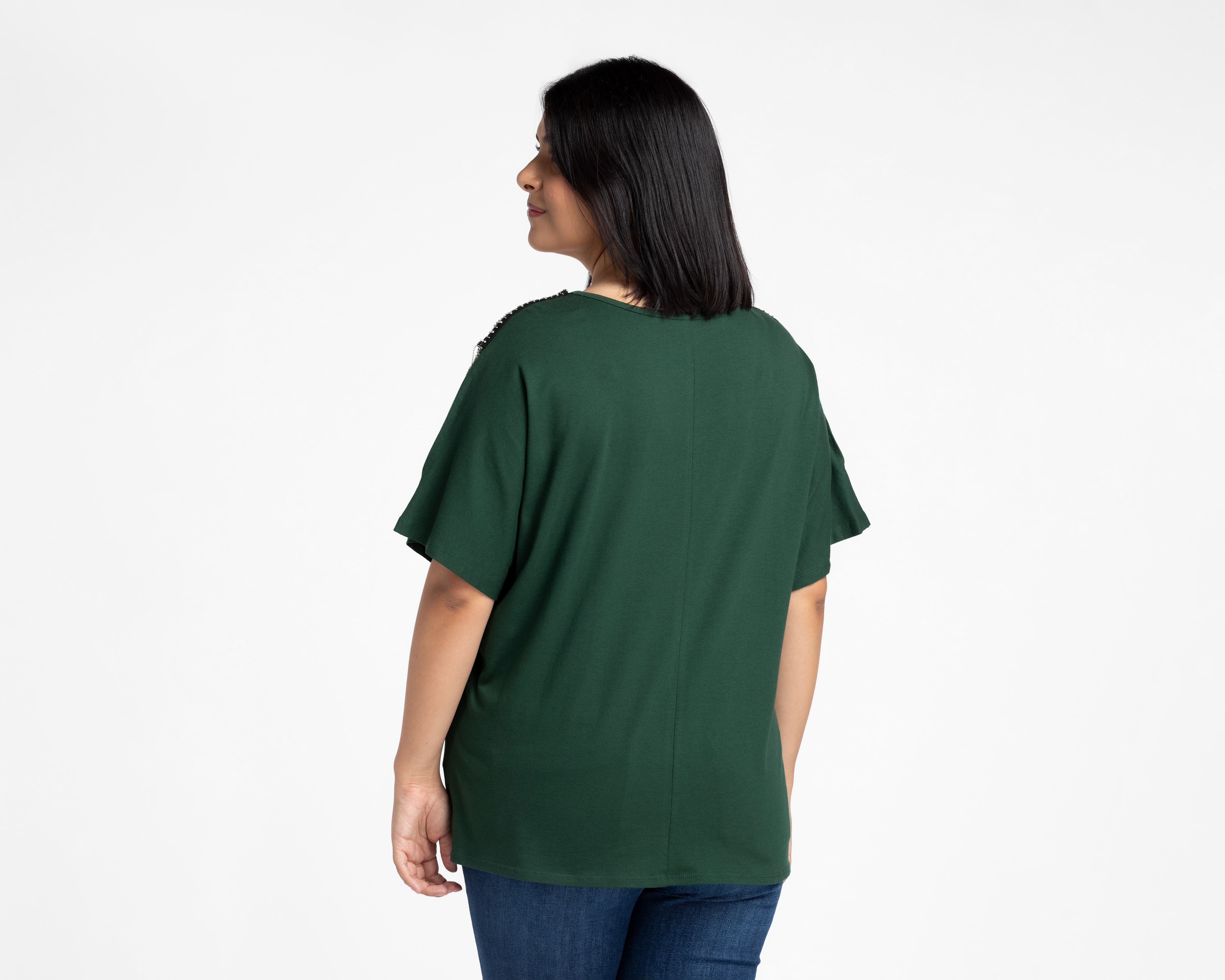 Foto 4 pulgar | Foto 3 | Playera Cuello Redondo Sahara para Mujer