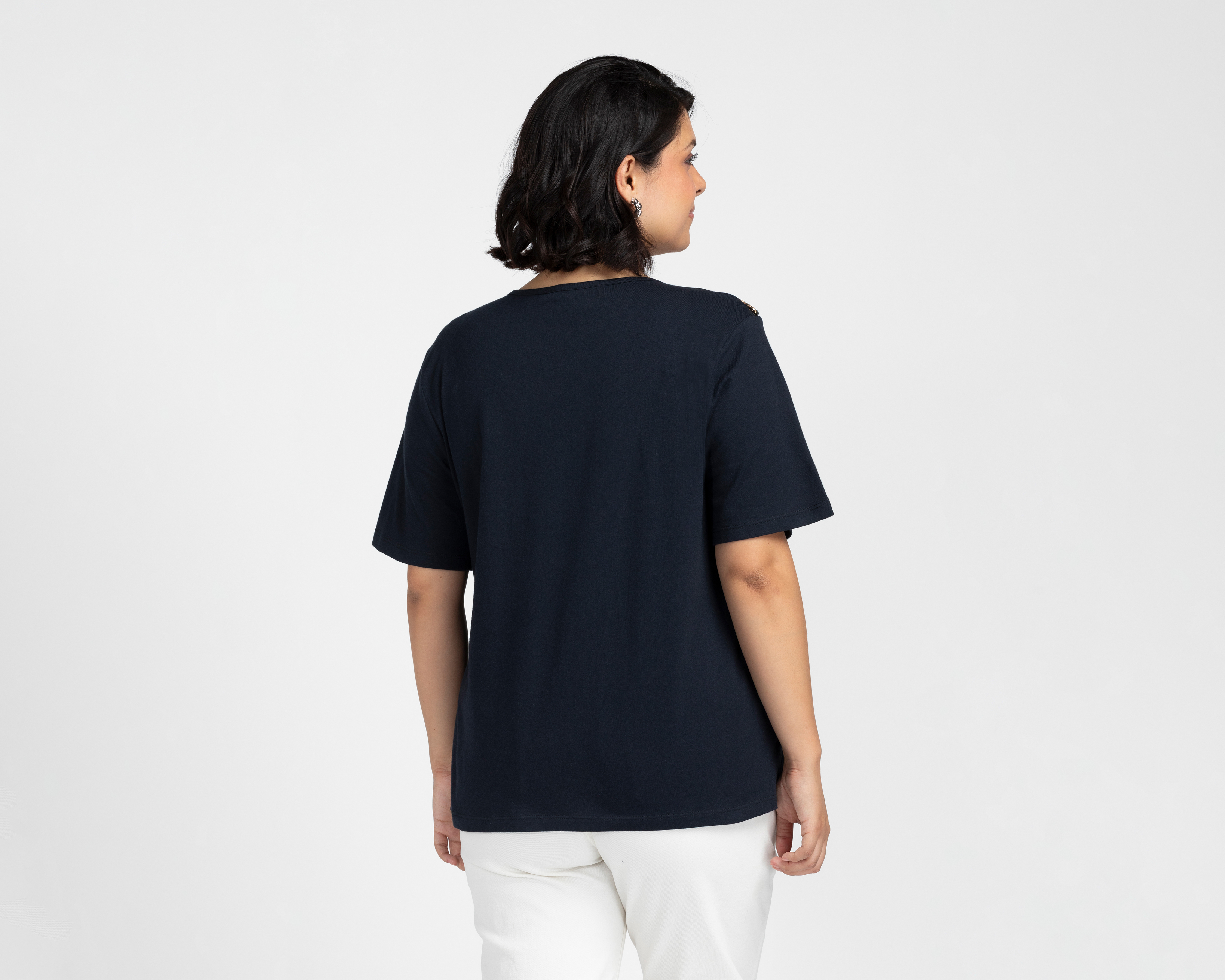 Foto 4 pulgar | Foto 3 | Playera Cuello Redondo Sahara para Mujer