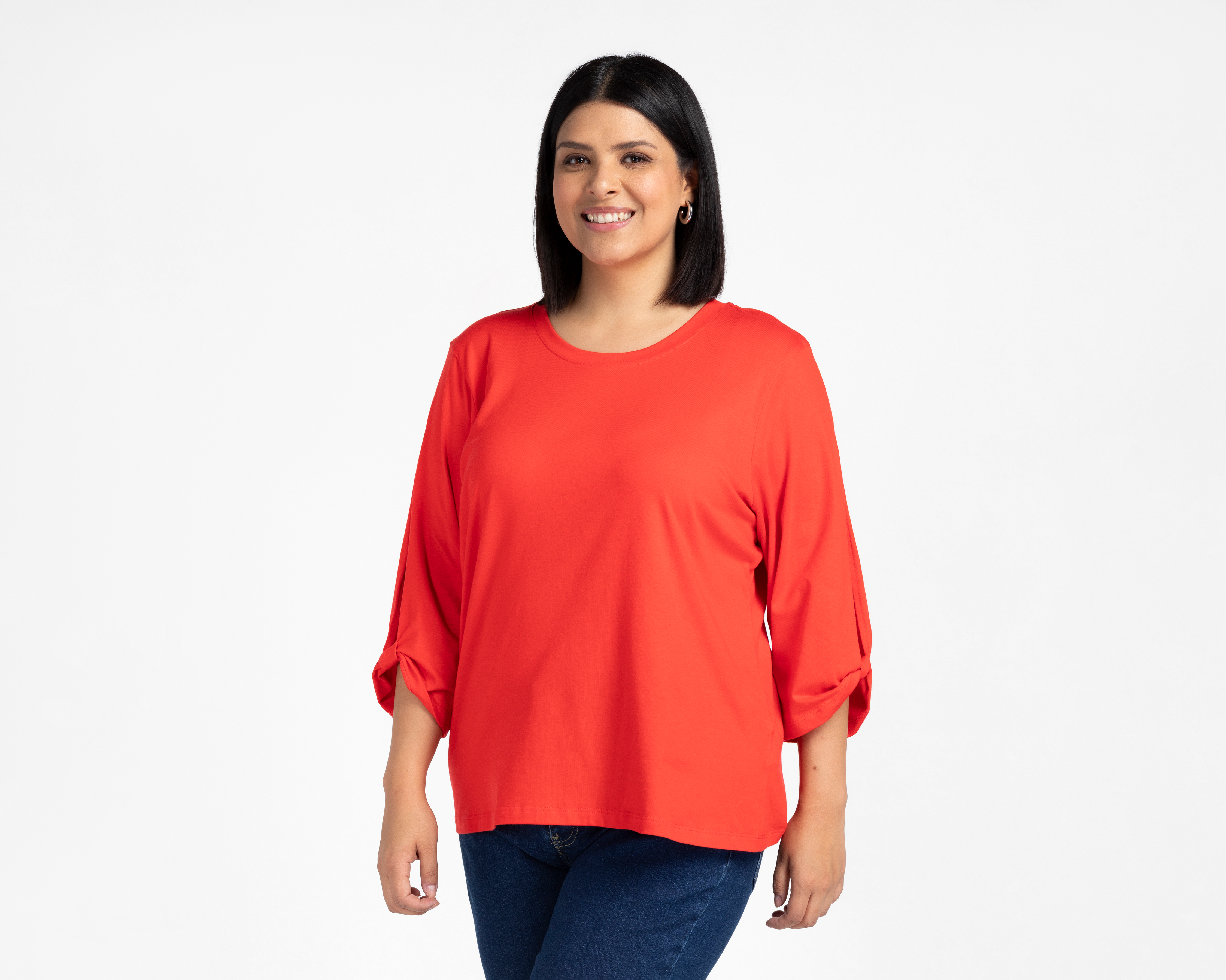 Foto 2 pulgar | Foto 1 | Blusa Roja Sahara para Mujer