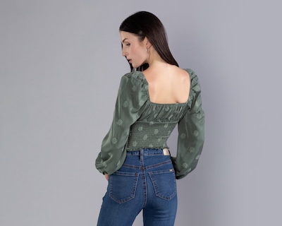 Foto 3 | Foto 3 | Crop Top Strona Manga Larga para Mujer