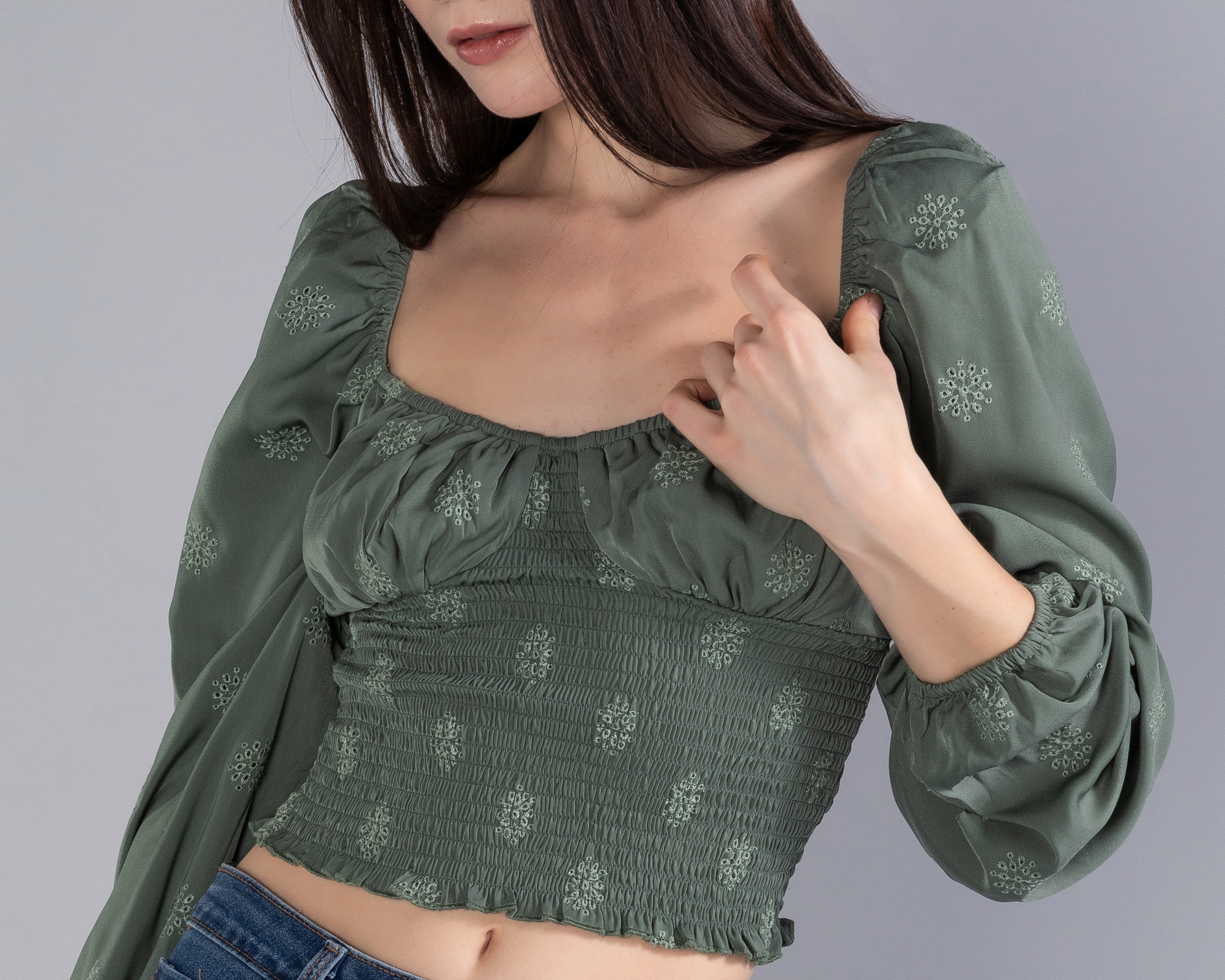 Foto 5 pulgar | Foto 4 | Crop Top Strona Manga Larga para Mujer