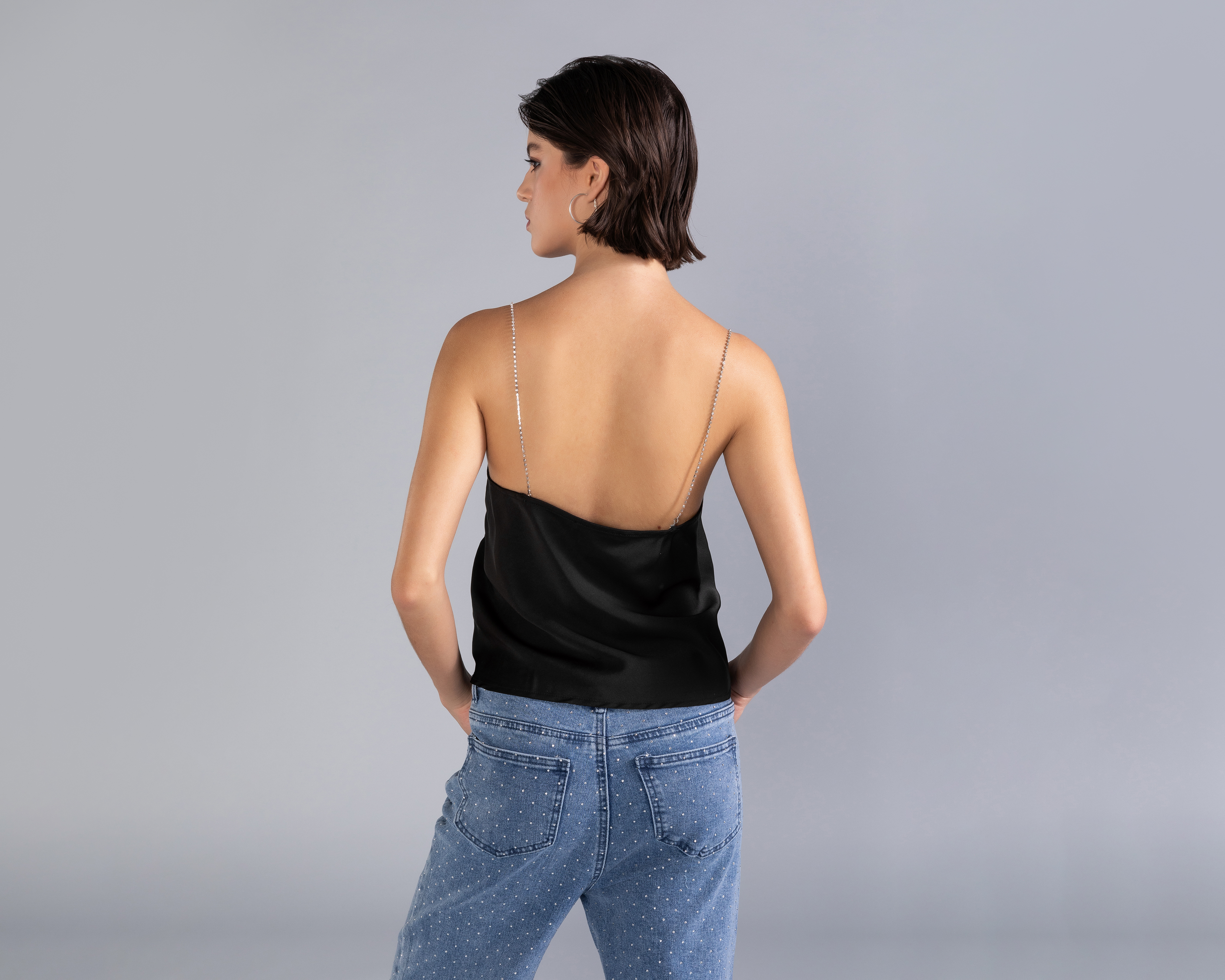 Foto 4 pulgar | Foto 3 | Top Strona con Pedrería para Mujer