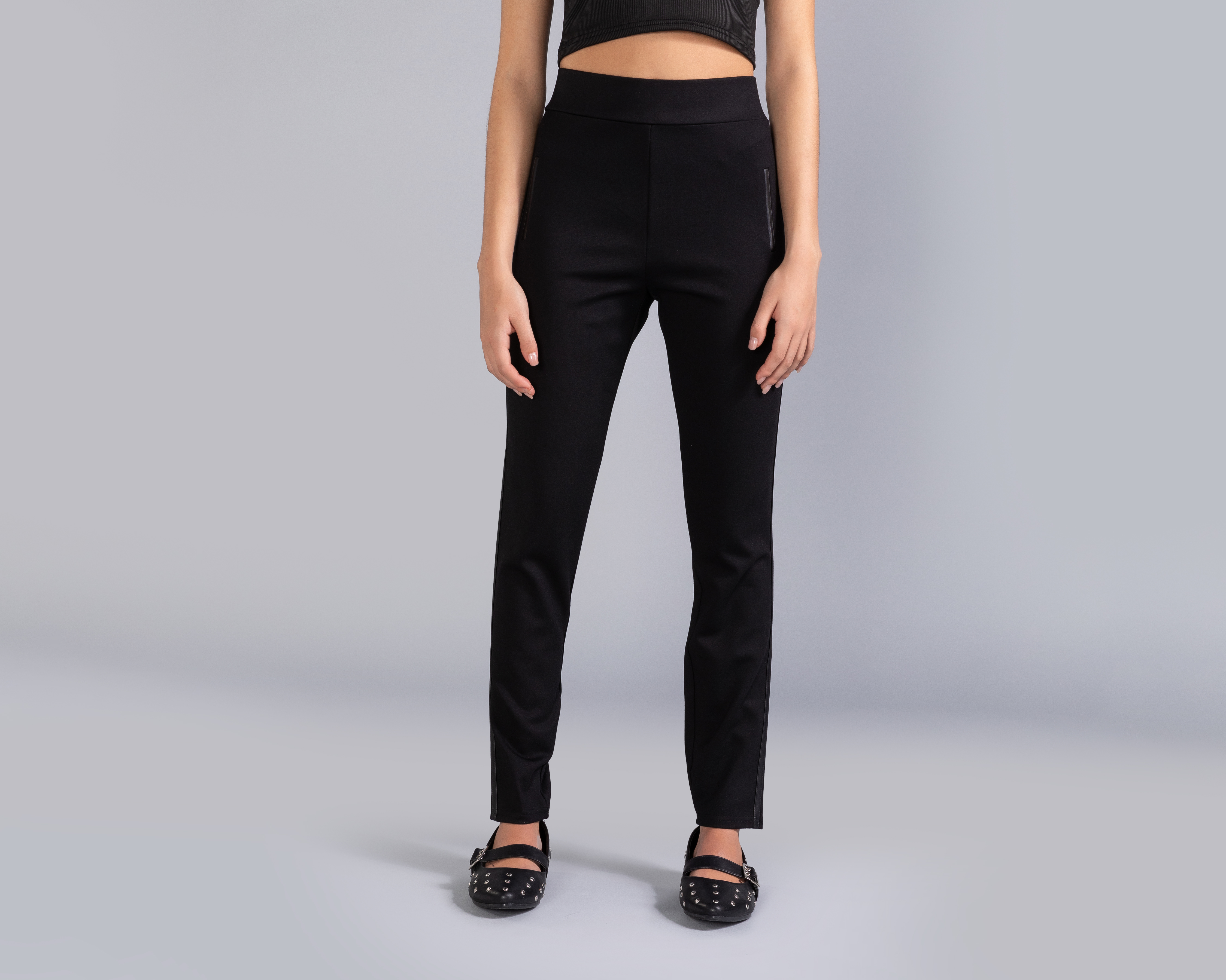 Foto 3 pulgar | Foto 2 | Leggings Negros Strona para Mujer