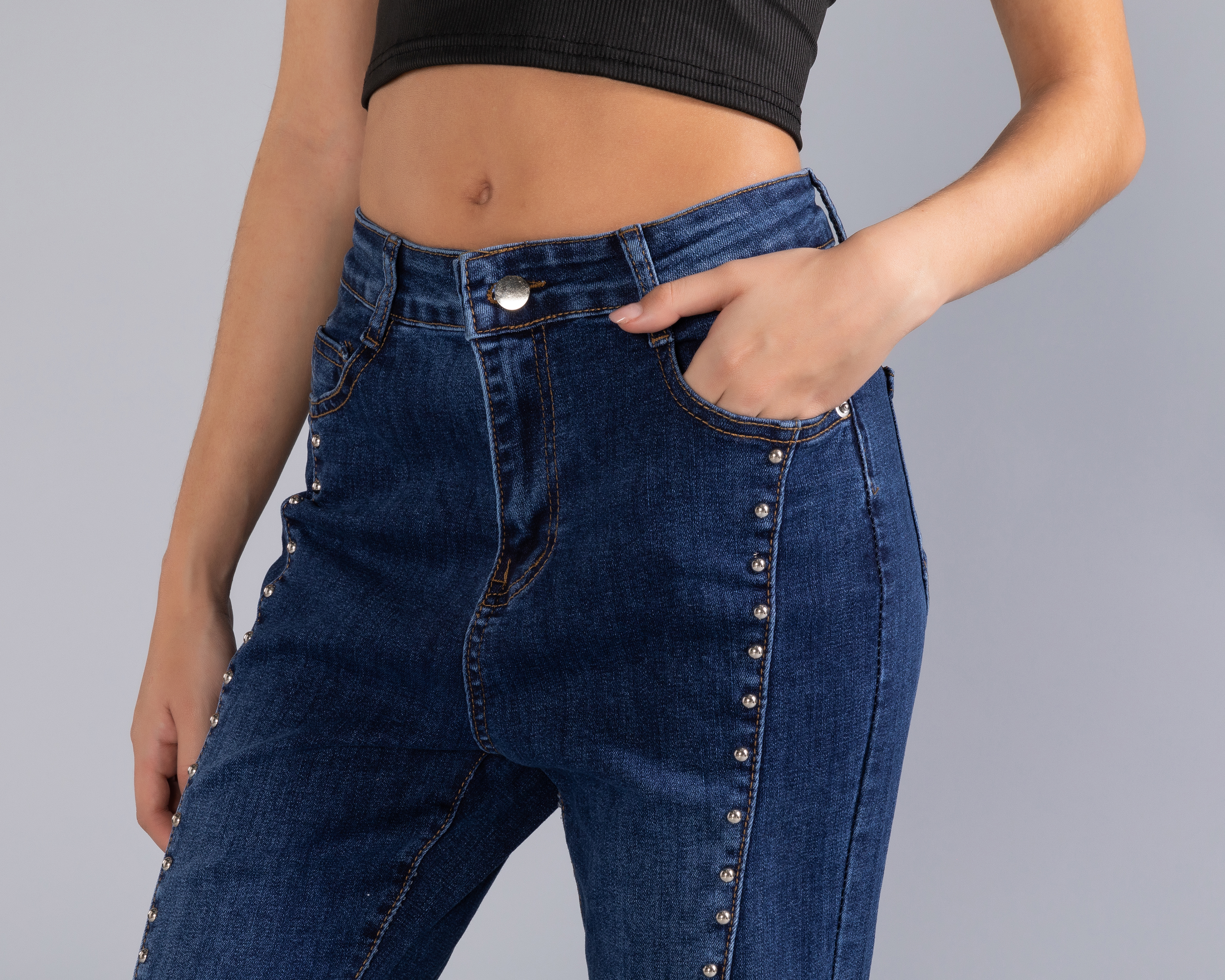 Foto 5 pulgar | Foto 4 | Jeans Flare Strona para Mujer