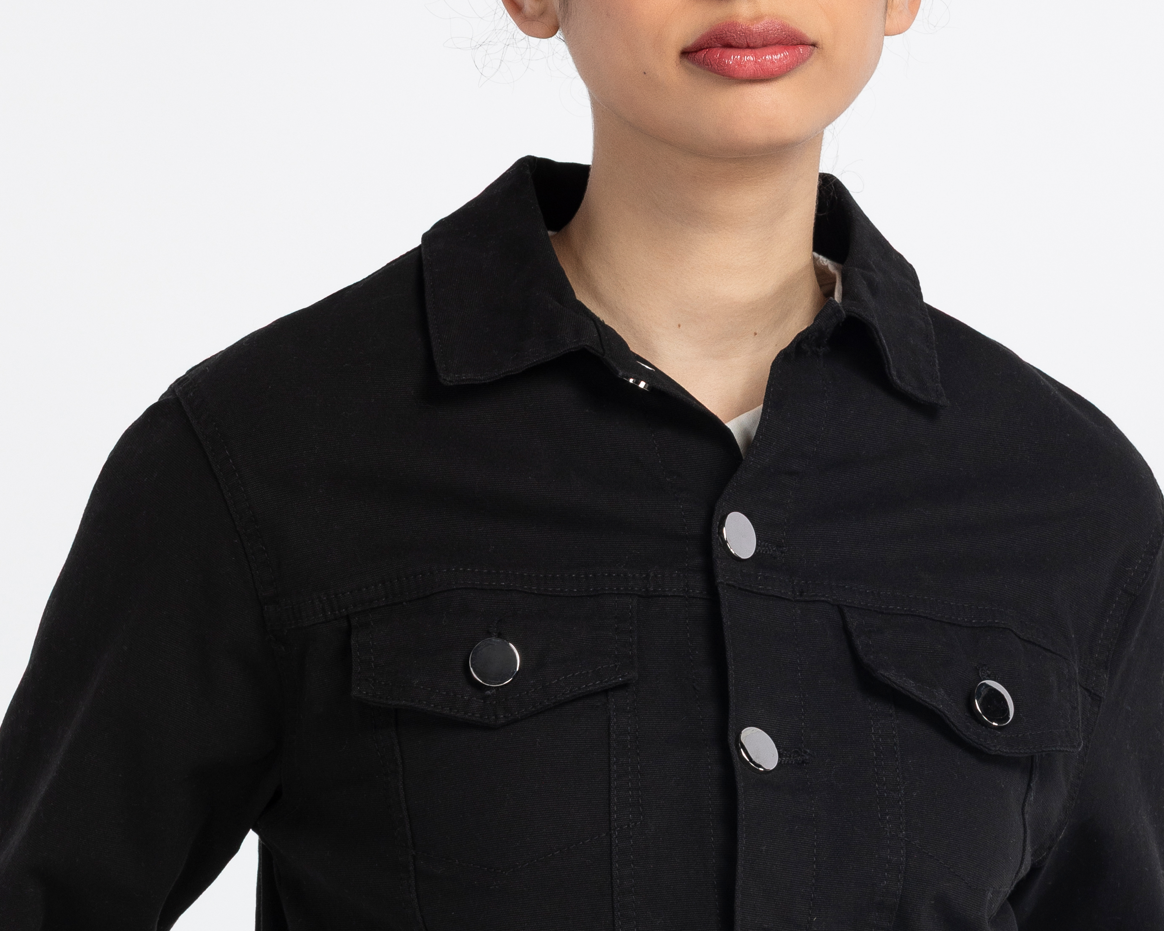 Foto 5 pulgar | Foto 4 | Chamarra Negra Refill para Mujer