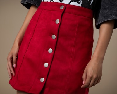 Foto 4 | Foto 4 | Falda Corta Strona Roja para Mujer