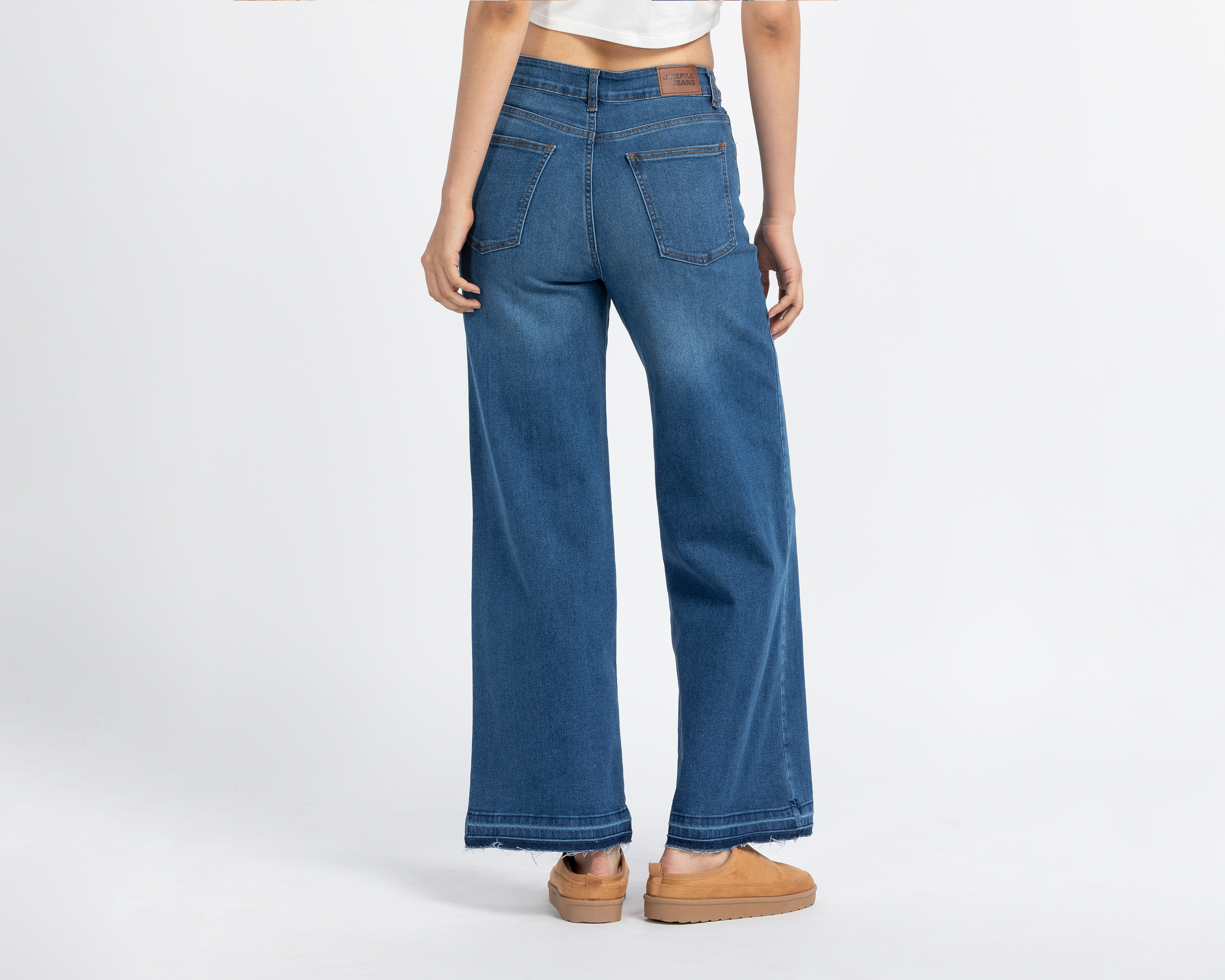 Foto 4 pulgar | Foto 3 | Jeans Wide Leg Refill para Mujer