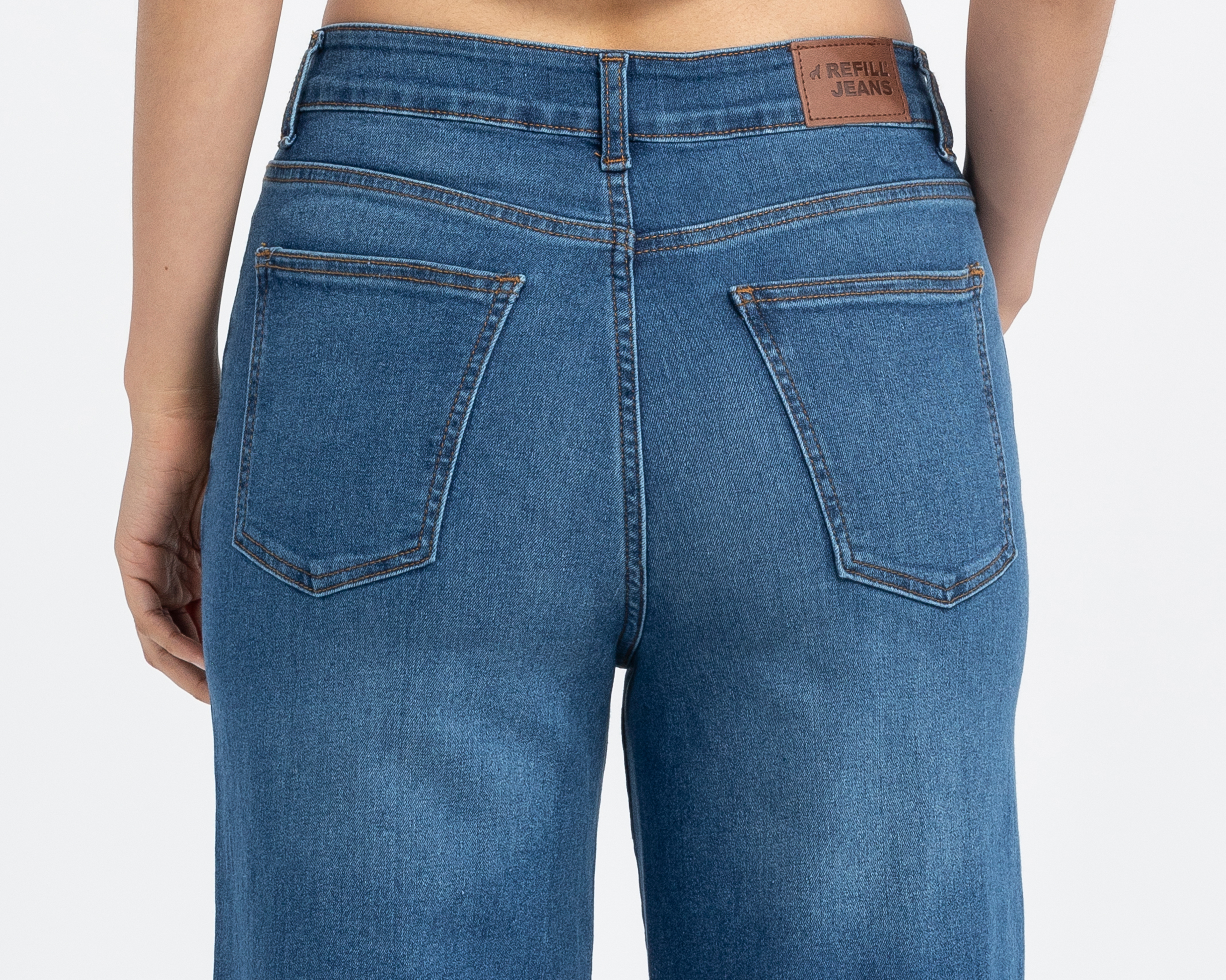 Foto 6 pulgar | Foto 5 | Jeans Wide Leg Refill para Mujer