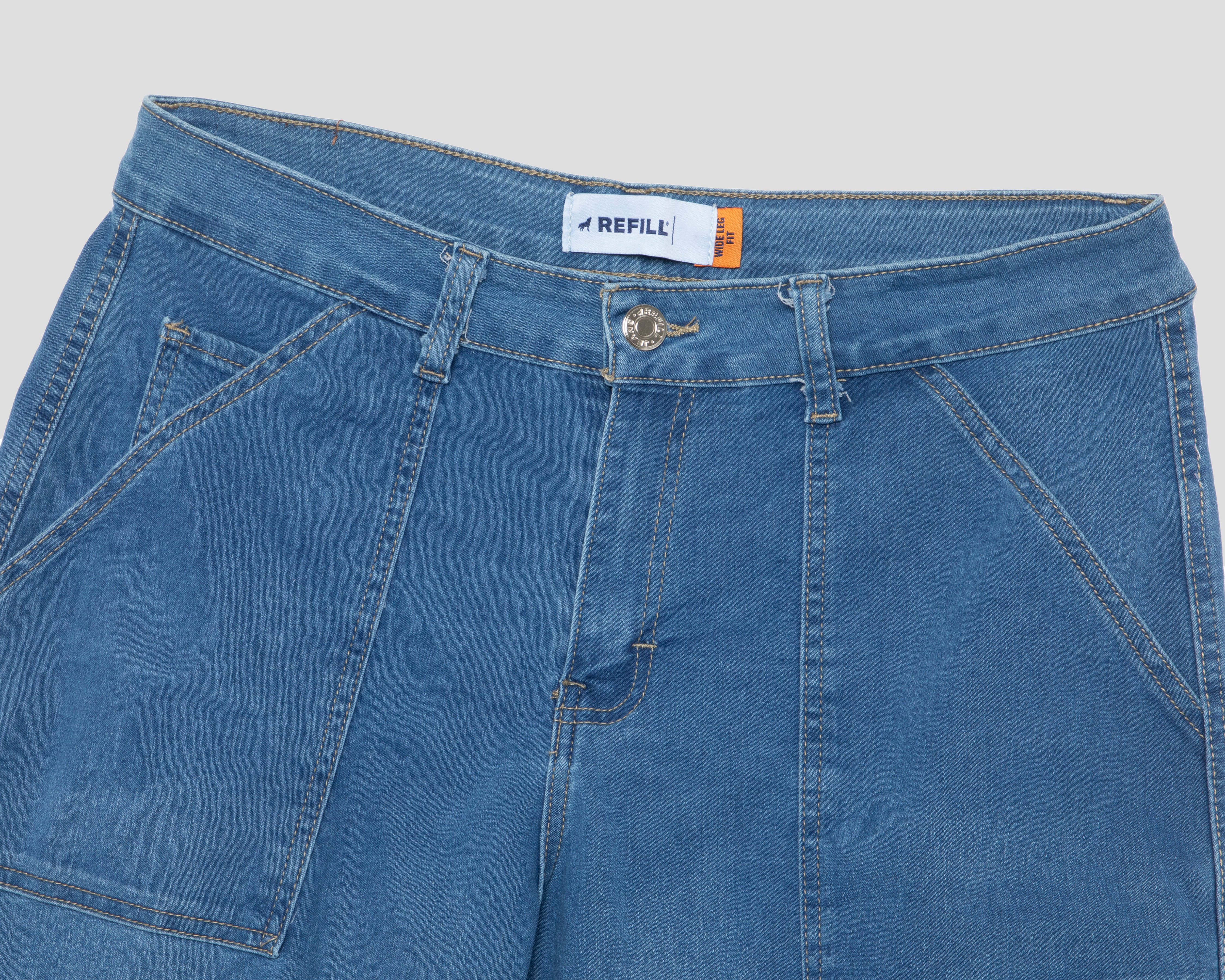 Foto 3 | Foto 3 | Jeans Wide Leg Refill para Mujer