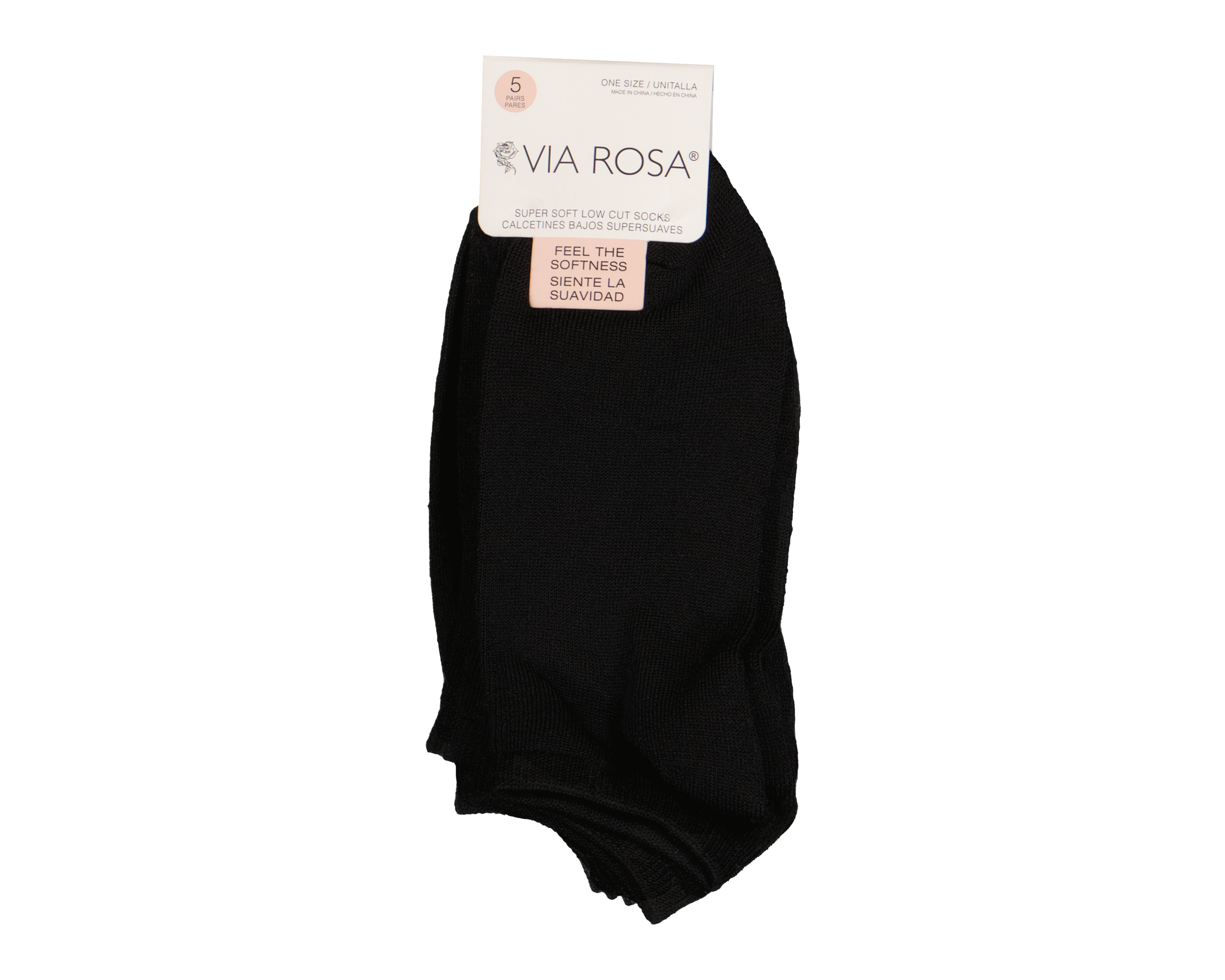 Foto 4 pulgar | Foto 3 | Calcetas Cortas Vía Rosa para Mujer 5 Pares