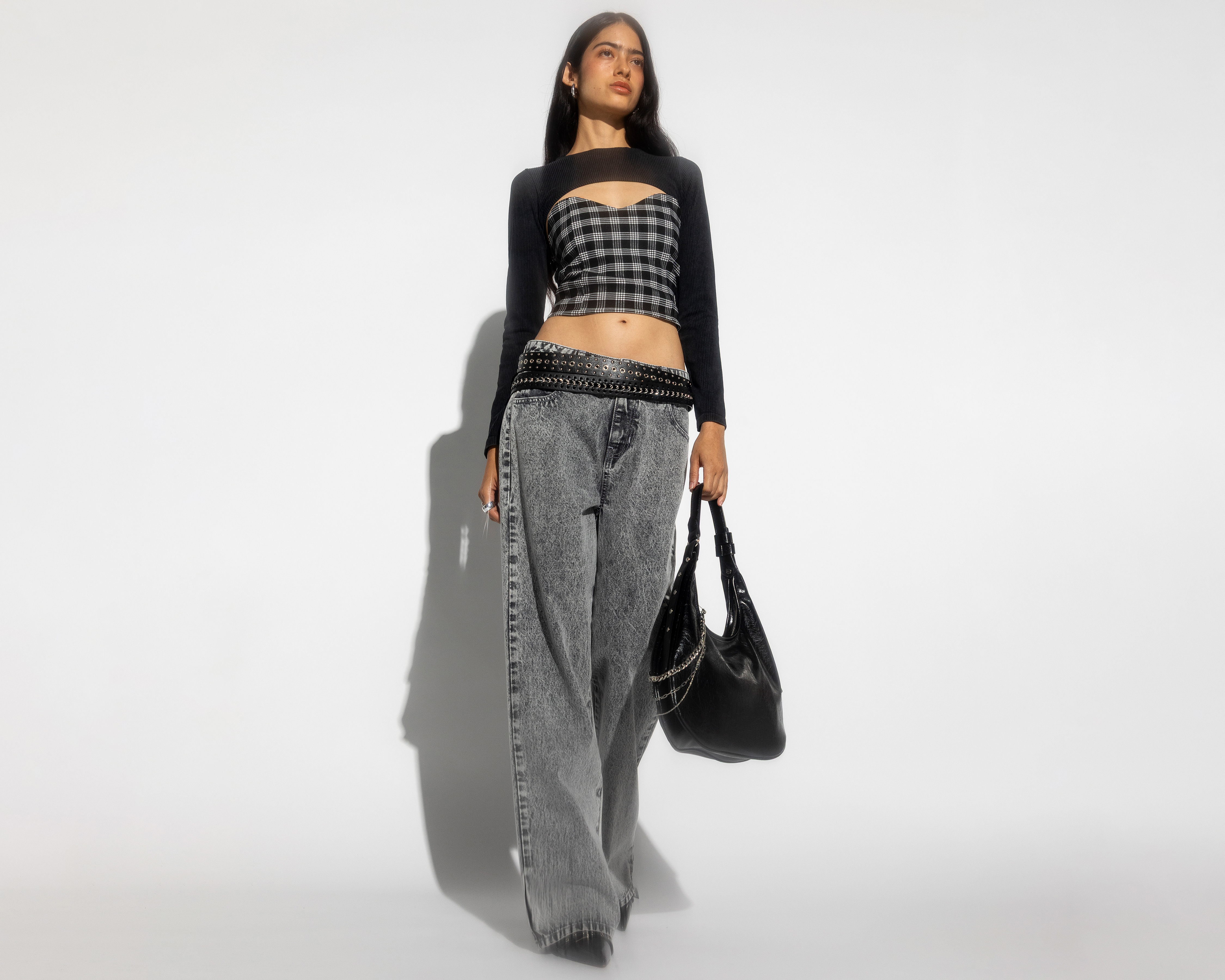 Jeans Wide Leg Strona para Mujer