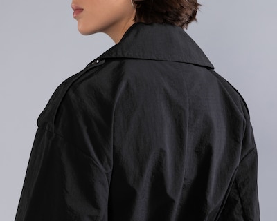 Foto 5 | Foto 5 | Gabardina Negra Strona para Mujer