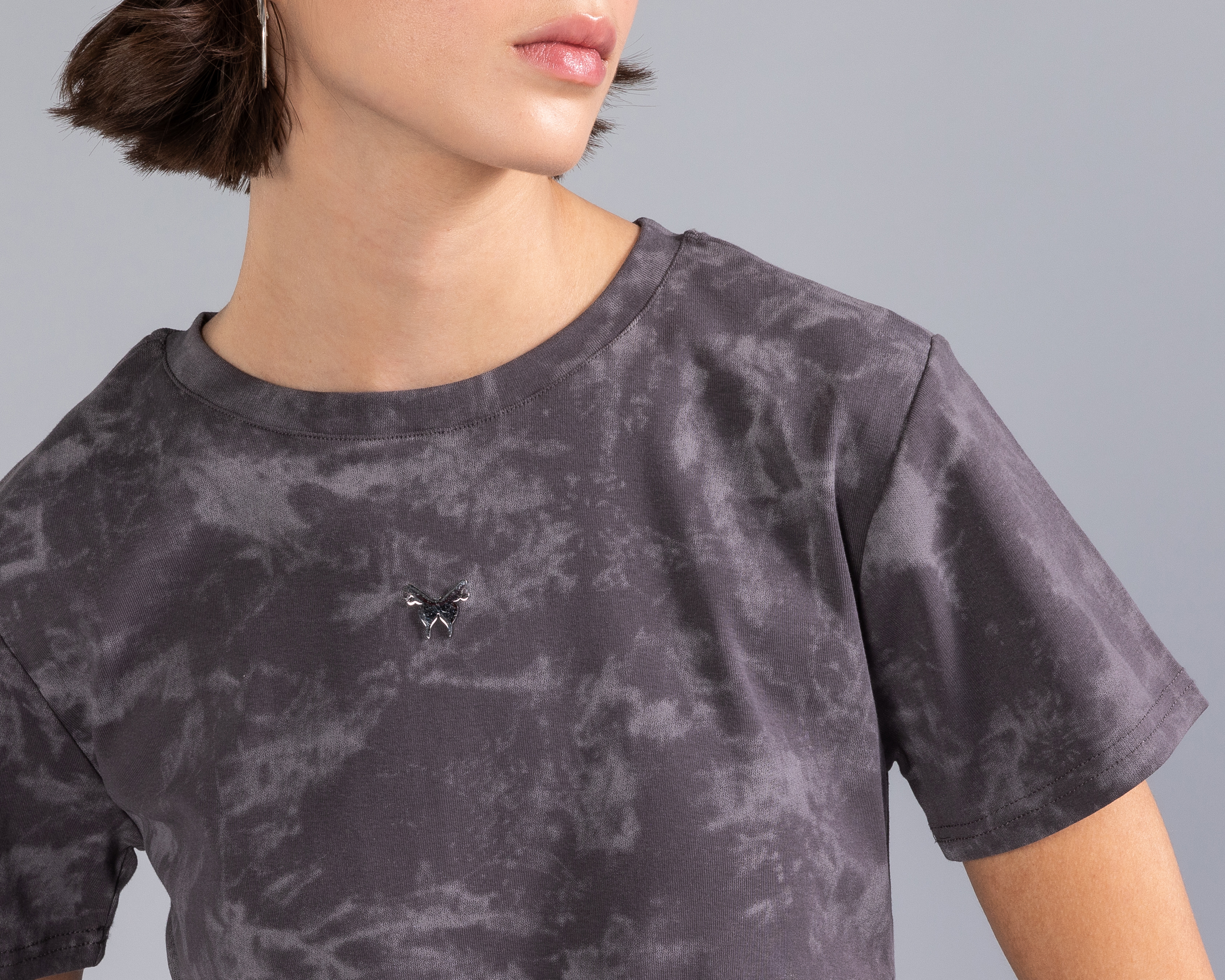 Foto 5 pulgar | Foto 4 | Playera Manga Corta Tipo Acid Wash Strona para Mujer