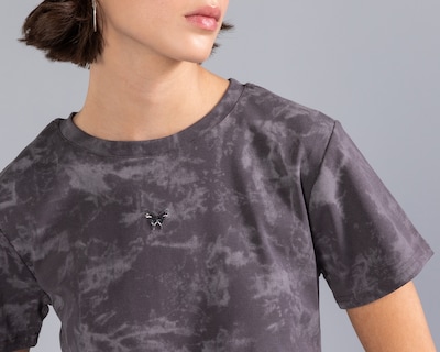Foto 4 | Foto 4 | Playera Manga Corta Tipo Acid Wash Strona para Mujer