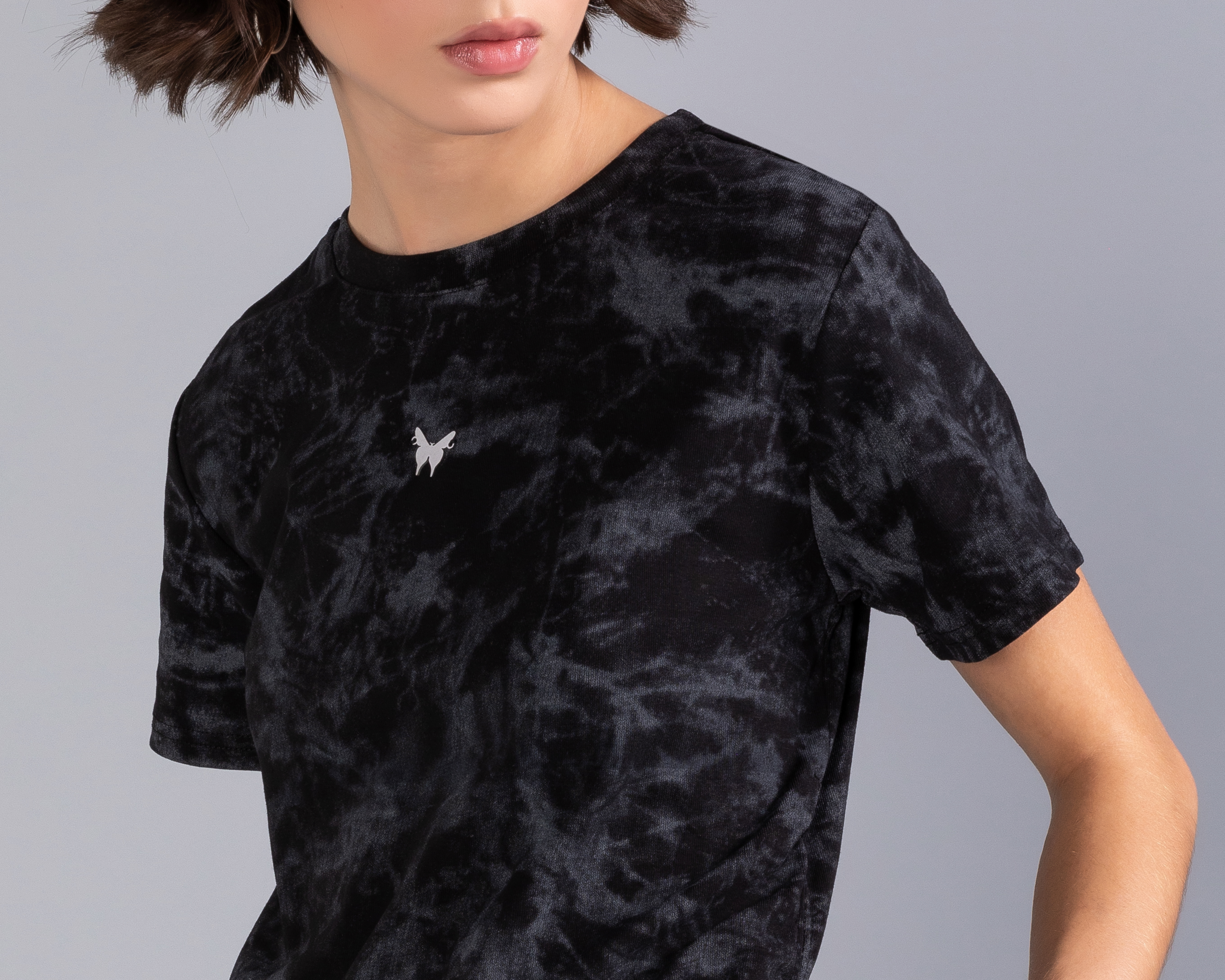 Foto 5 pulgar | Foto 4 | Playera Manga Corta Tipo Acid Wash Strona para Mujer