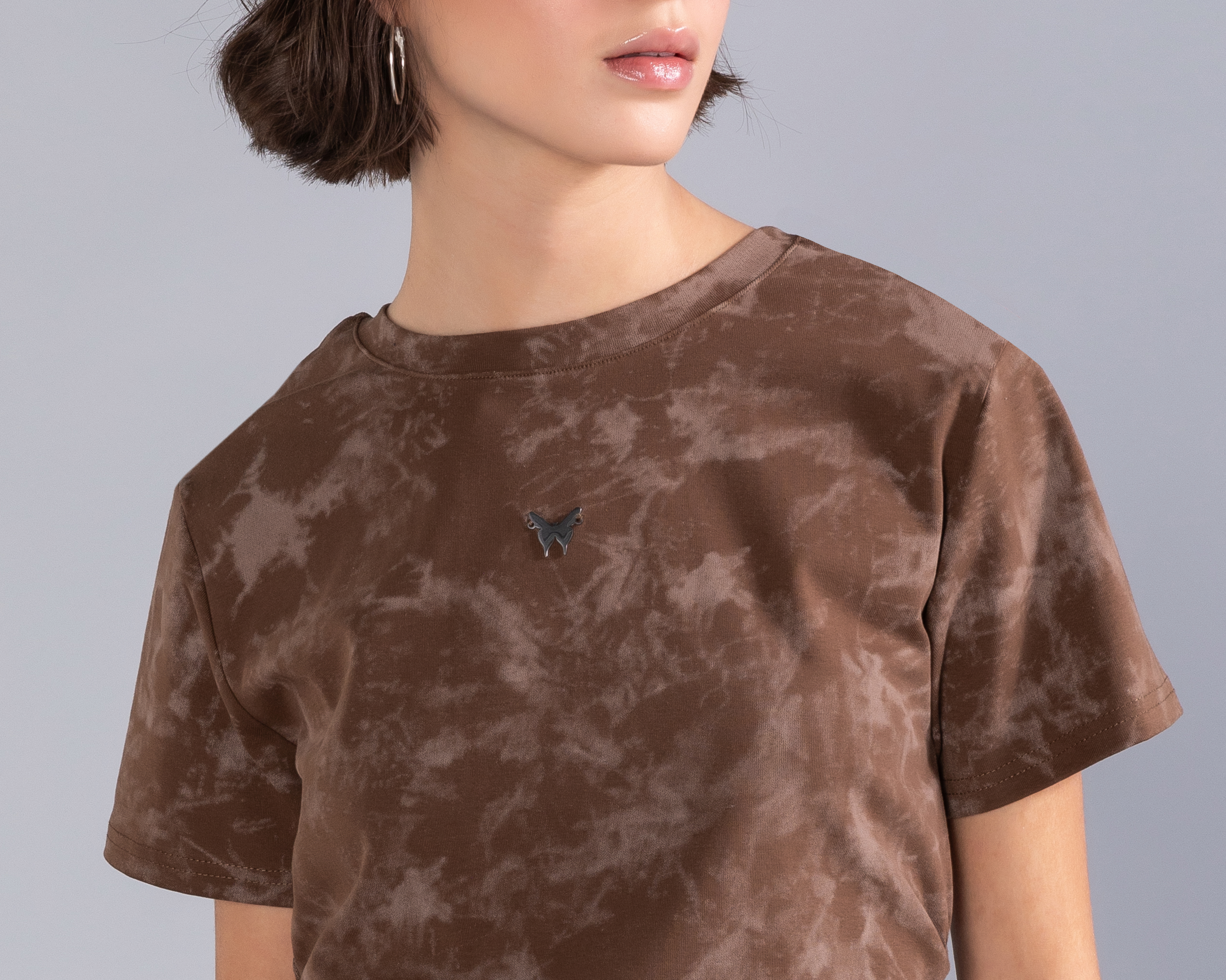 Foto 5 pulgar | Foto 4 | Playera Manga Corta Tipo Acid Wash Strona para Mujer