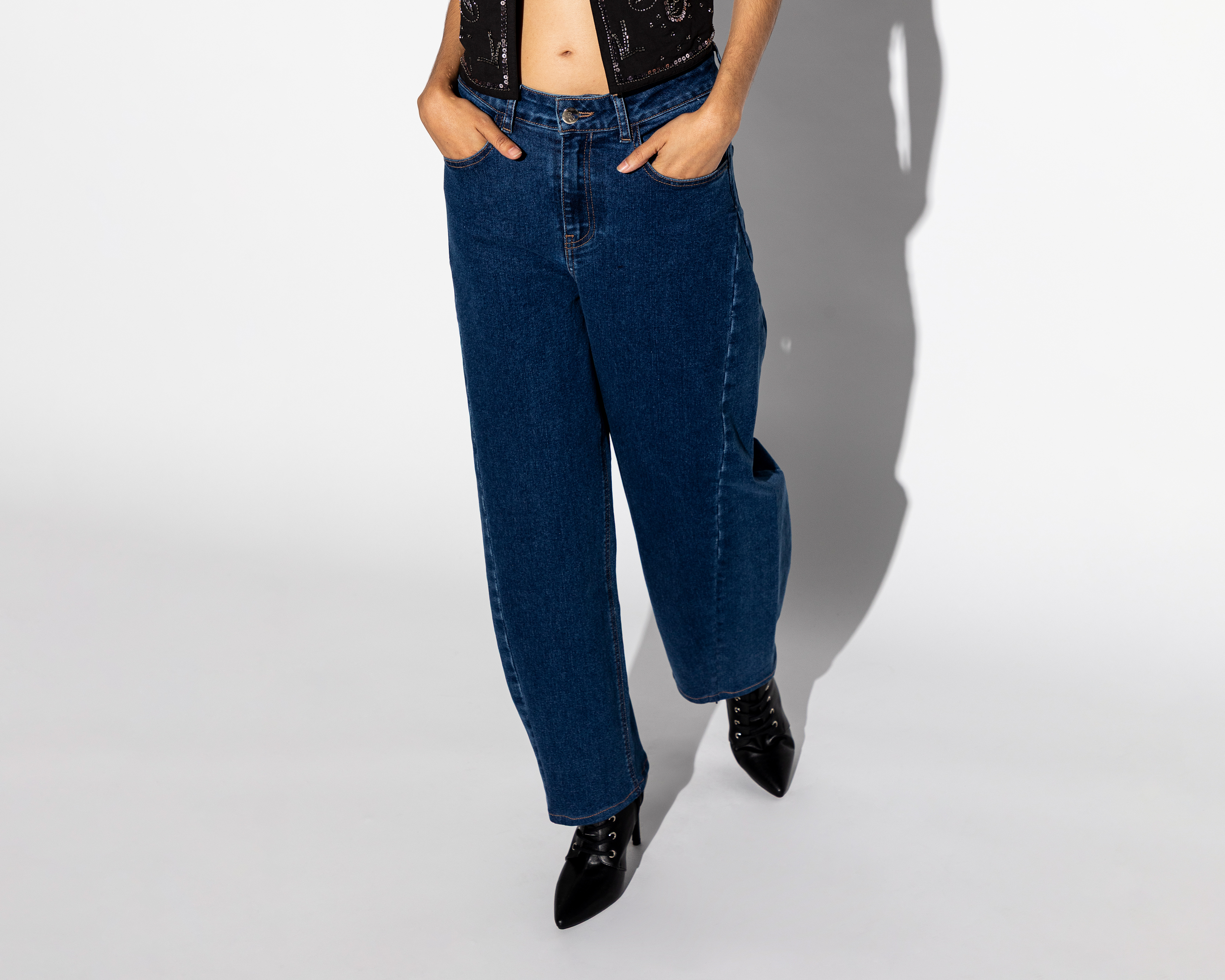 Foto 3 pulgar | Foto 2 | Jeans Boyfriend Strona para Mujer