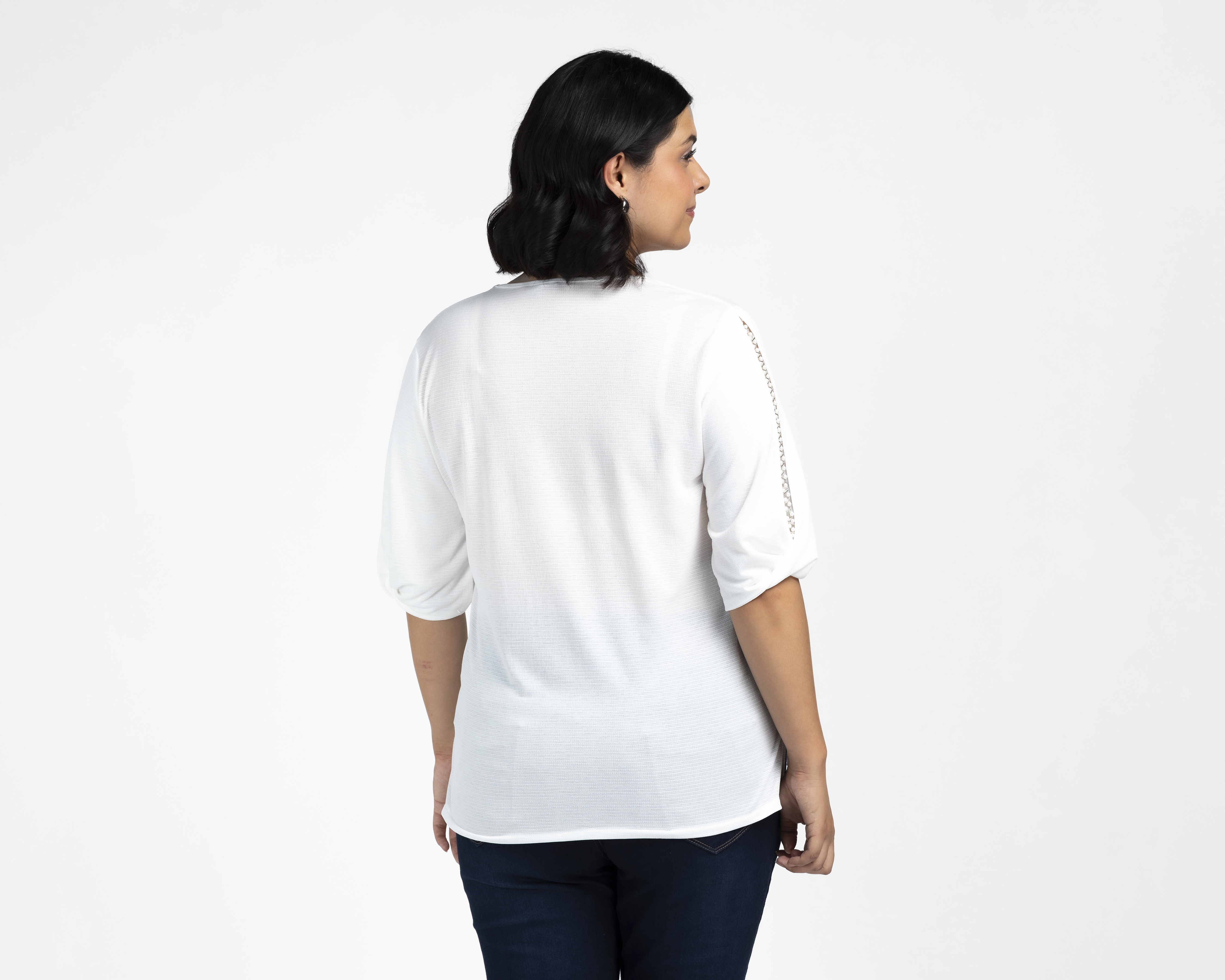 Foto 4 pulgar | Foto 3 | Blusa Blanca Sahara para Mujer