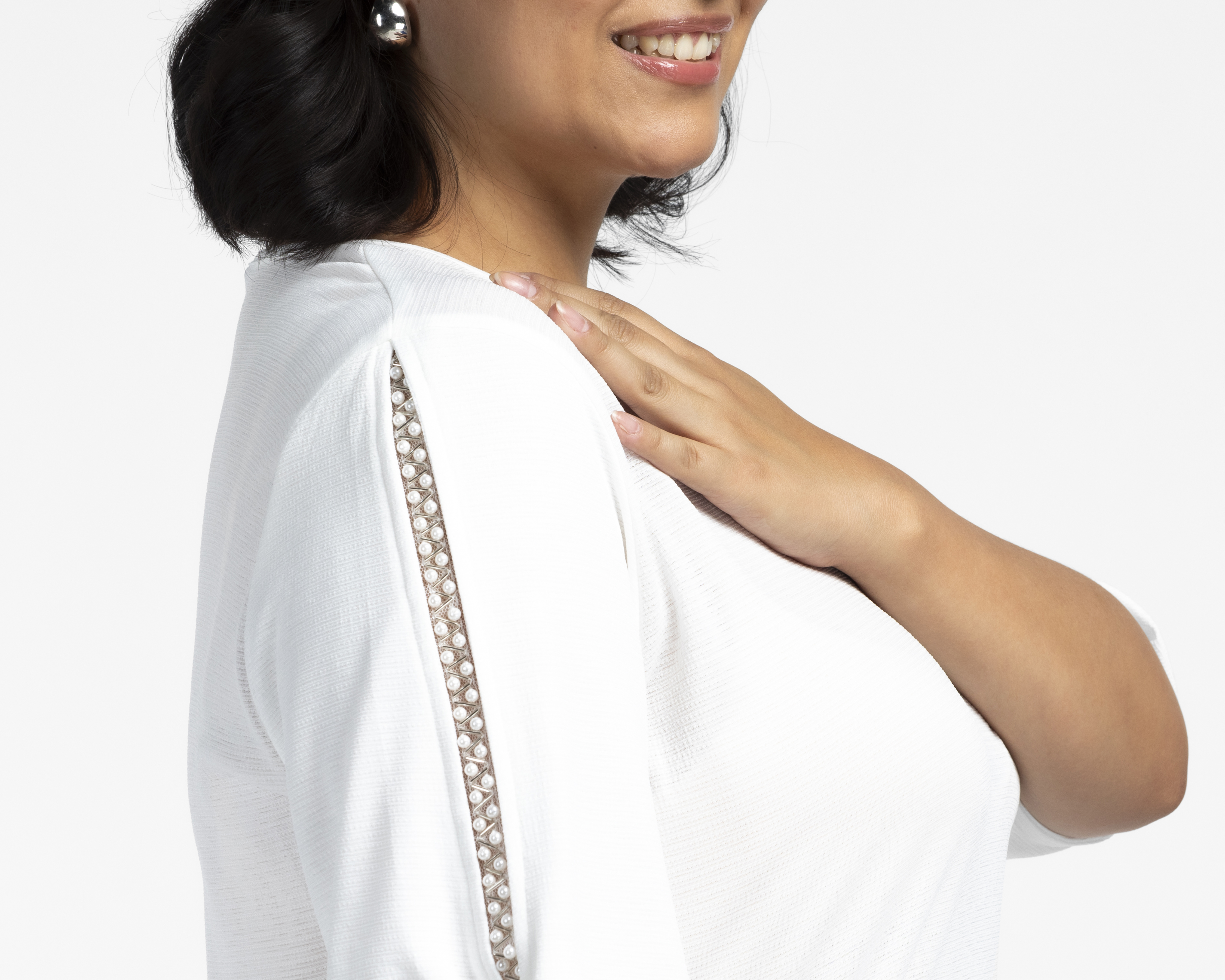 Foto 5 pulgar | Foto 4 | Blusa Blanca Sahara para Mujer