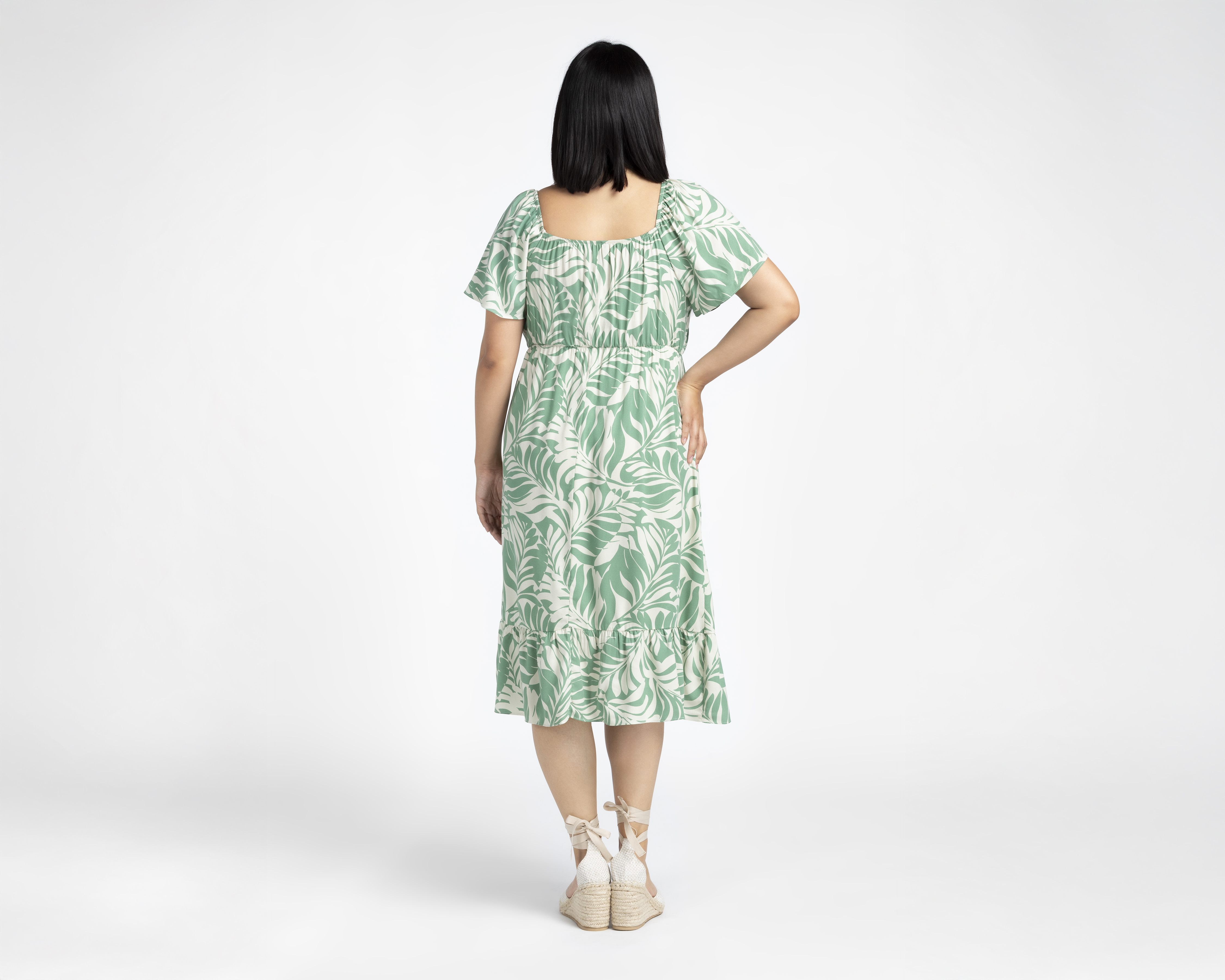 Foto 4 pulgar | Foto 3 | Vestido Casual Sahara Manga Corta con Olanes para Mujer