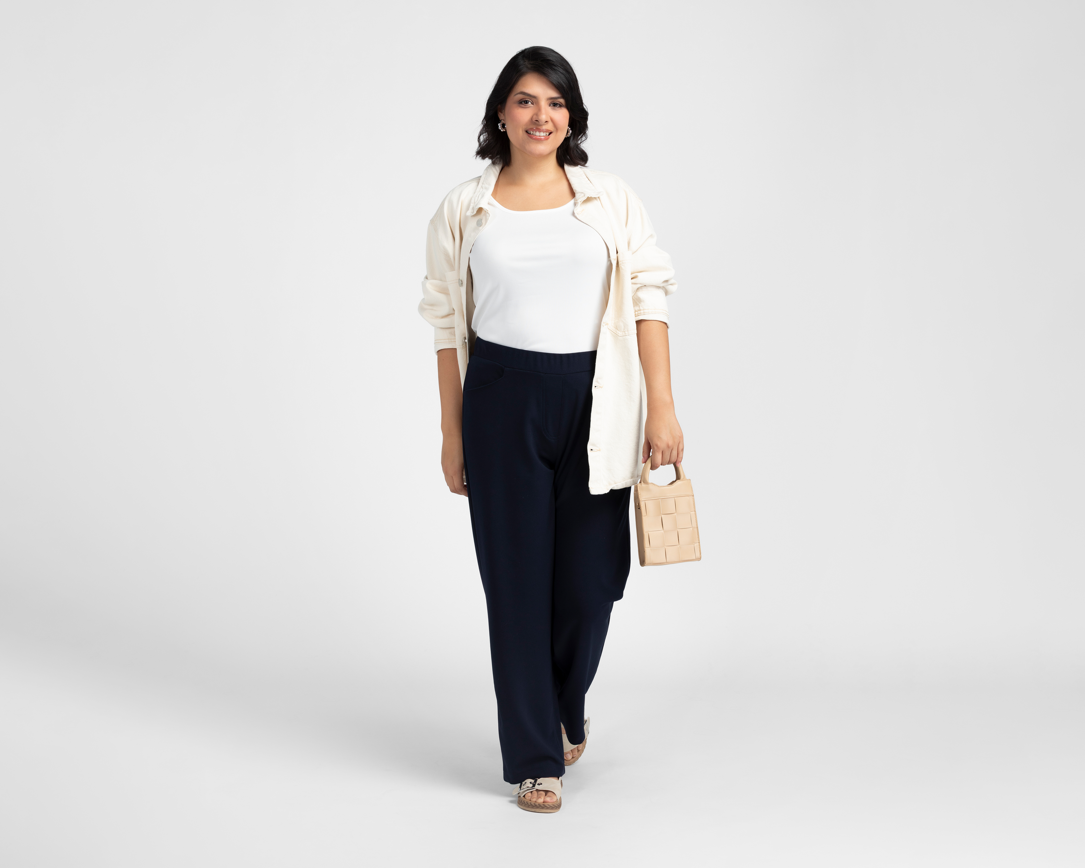 Foto 3 pulgar | Foto 2 | Pantalón de Vestir Sahara Azul para Mujer