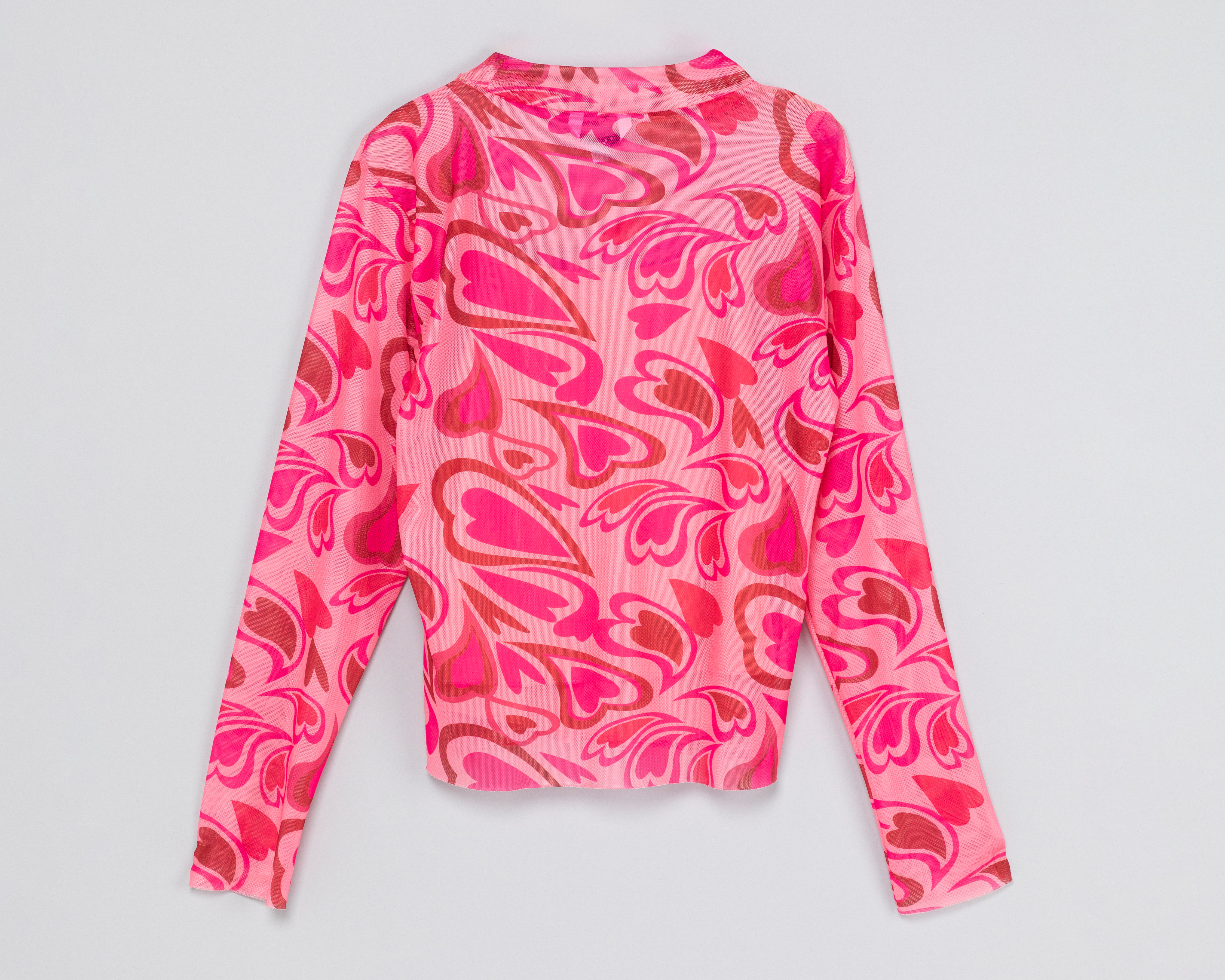 Foto 3 pulgar | Foto 2 | Blusa Refill Manga Larga con Estampado de Corazones