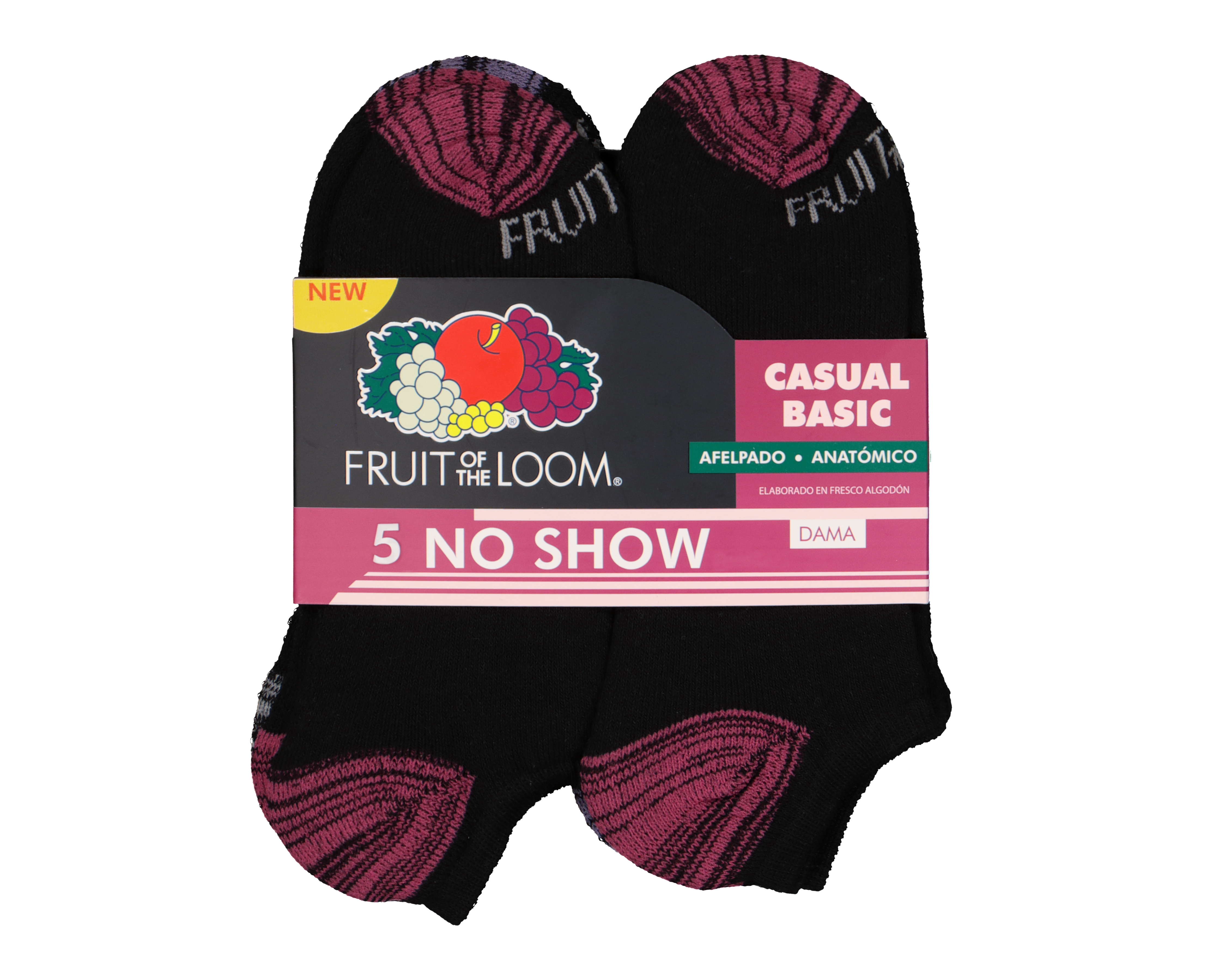Foto 4 pulgar | Foto 3 | Calcetas Deportivas Tines Fruit of the Loom para Mujer 5 Pares