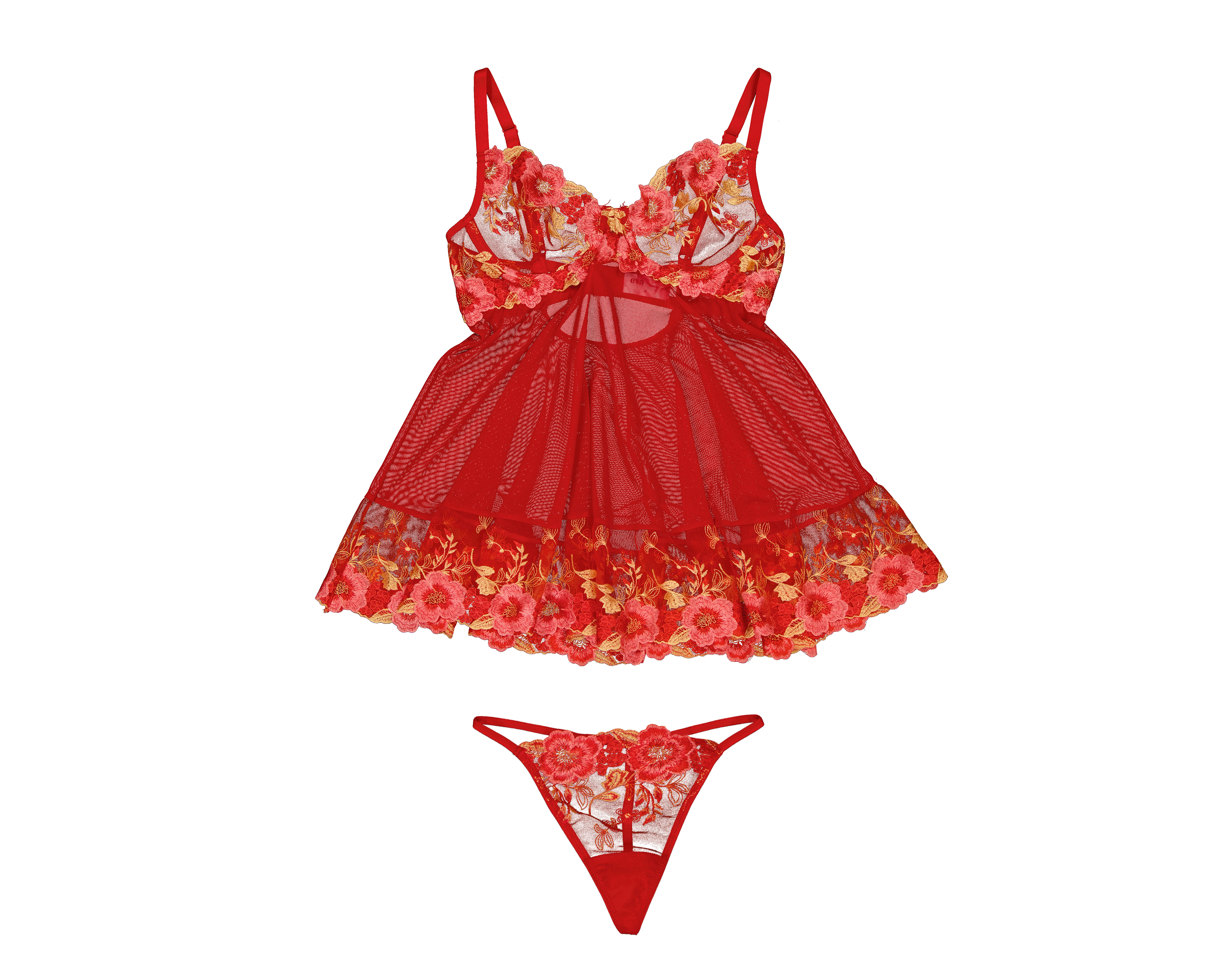 Foto 1 | Foto 1 | Baby Doll Eva tu Estilo Íntimo con Encaje para Mujer