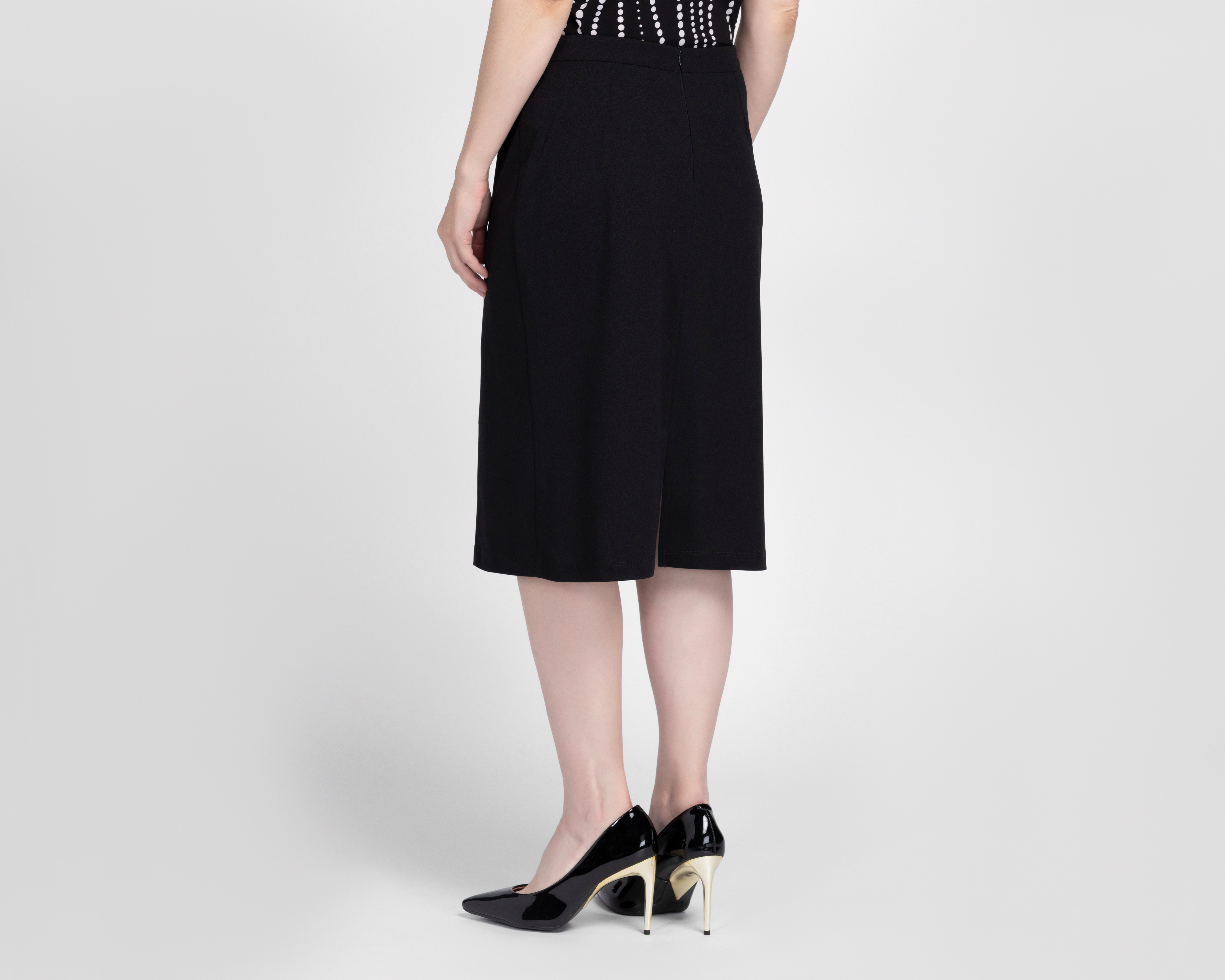 Foto 4 pulgar | Foto 3 | Falda Midi Sahara Negra para Mujer