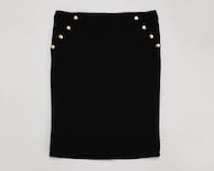 Falda Corta Sahara con Botones para Mujer