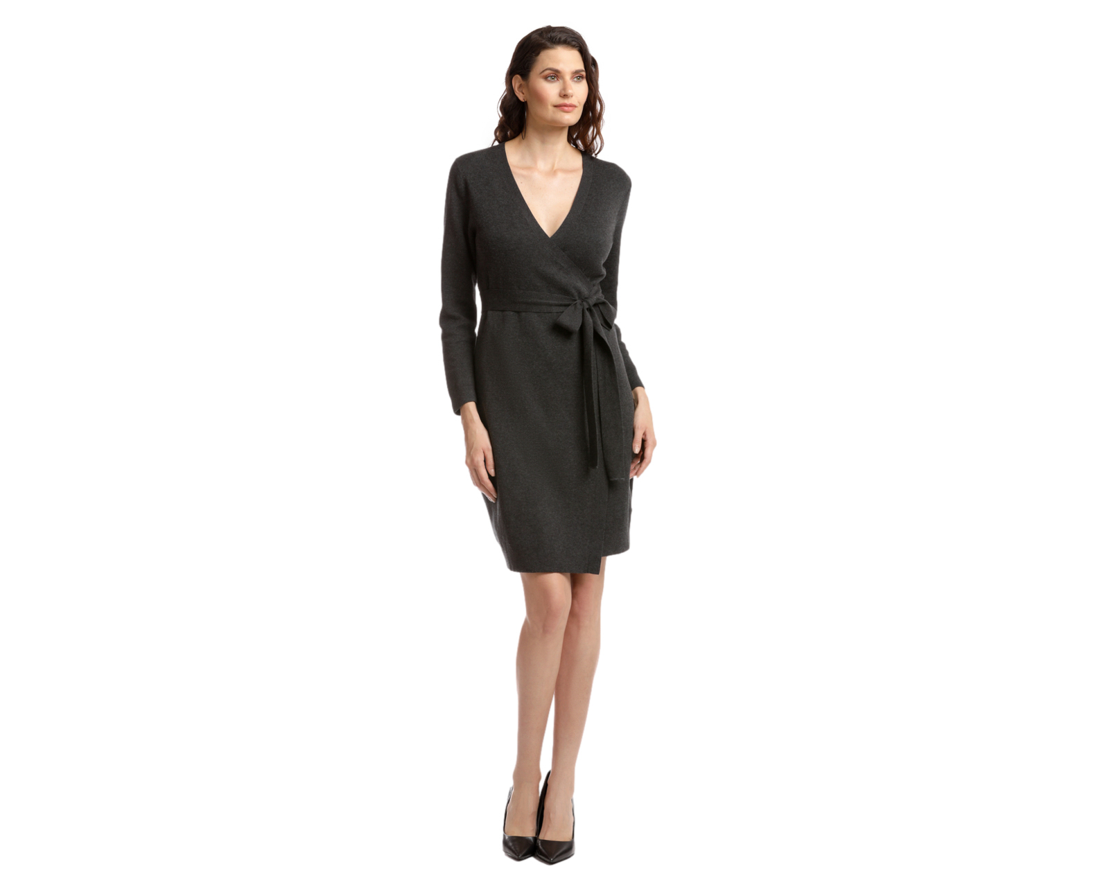 Vestido Casual Dockers Corto Negro Cuello V para Mujer