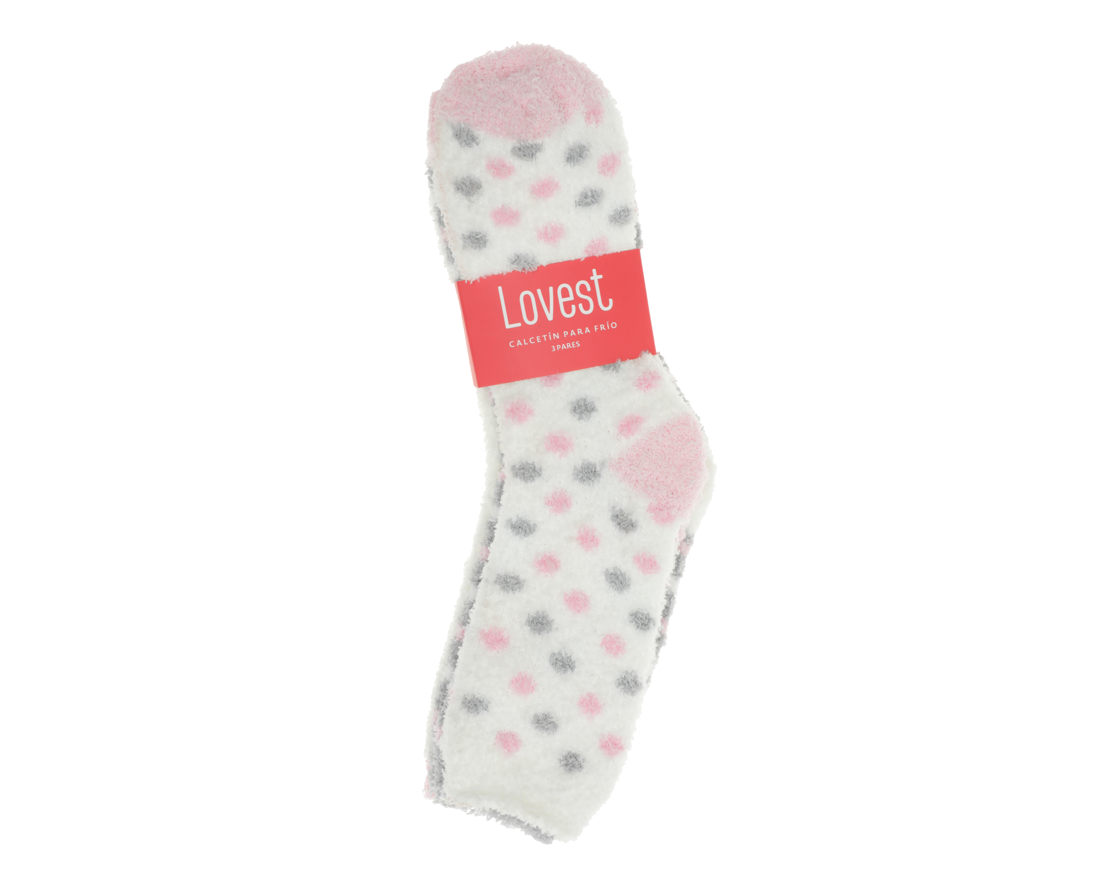 Foto 4 pulgar | Foto 3 | Calcetas Largas Lovest para Mujer 3 Pares
